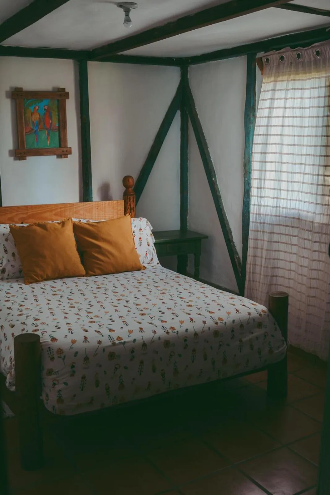 Bed in Villa Pajon Eco Lodge