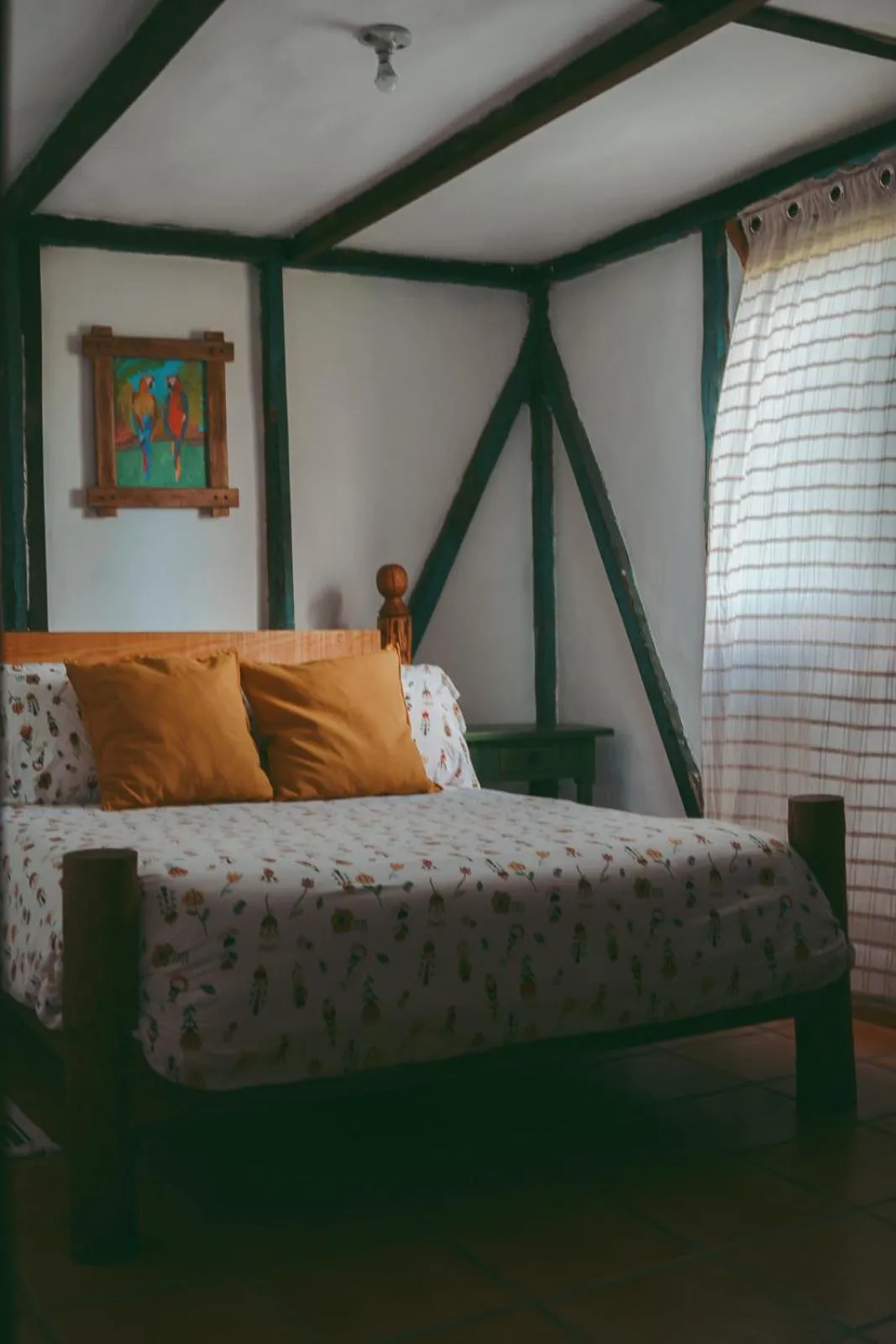 Bed in Villa Pajon Eco Lodge