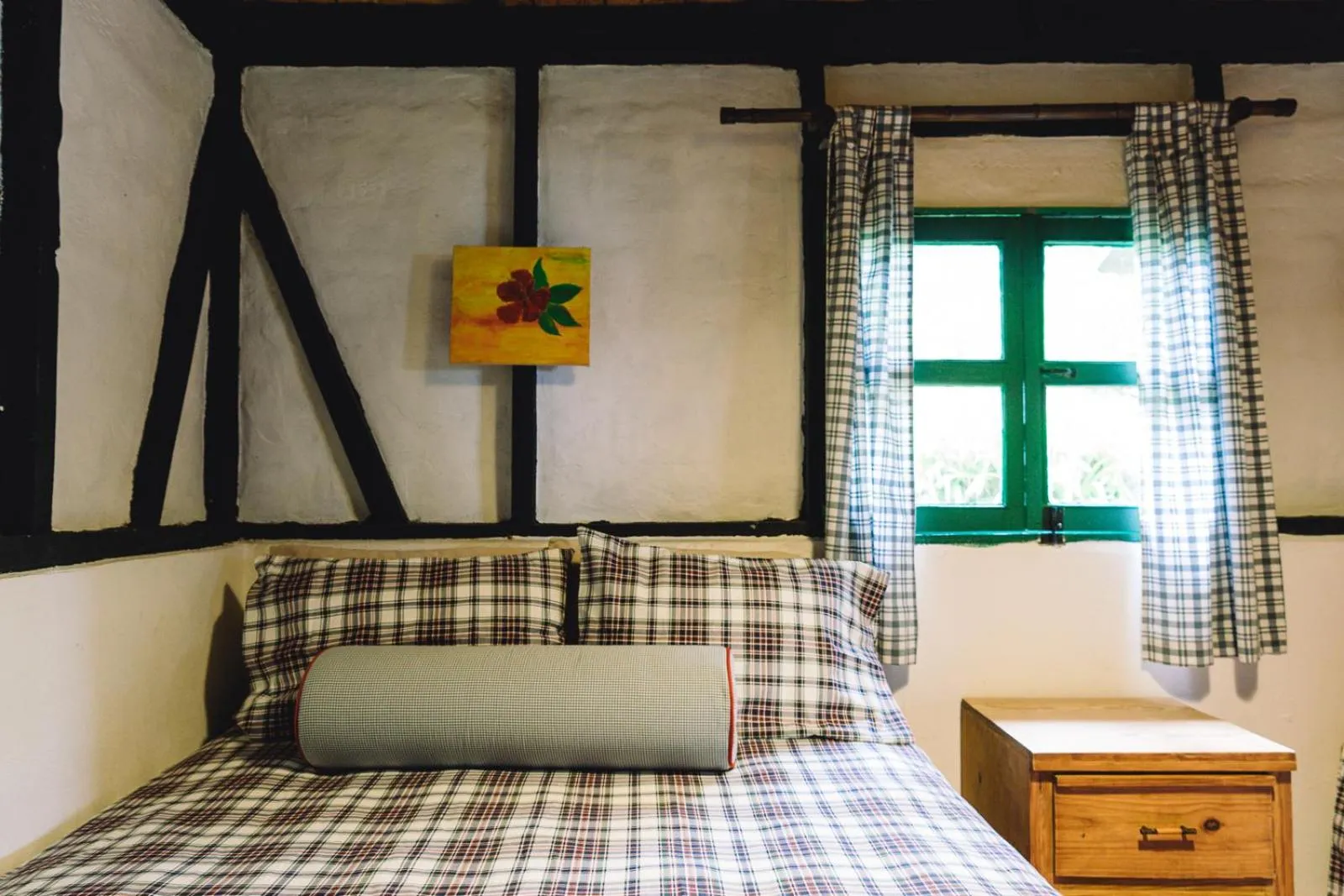 Bed in Villa Pajon Eco Lodge