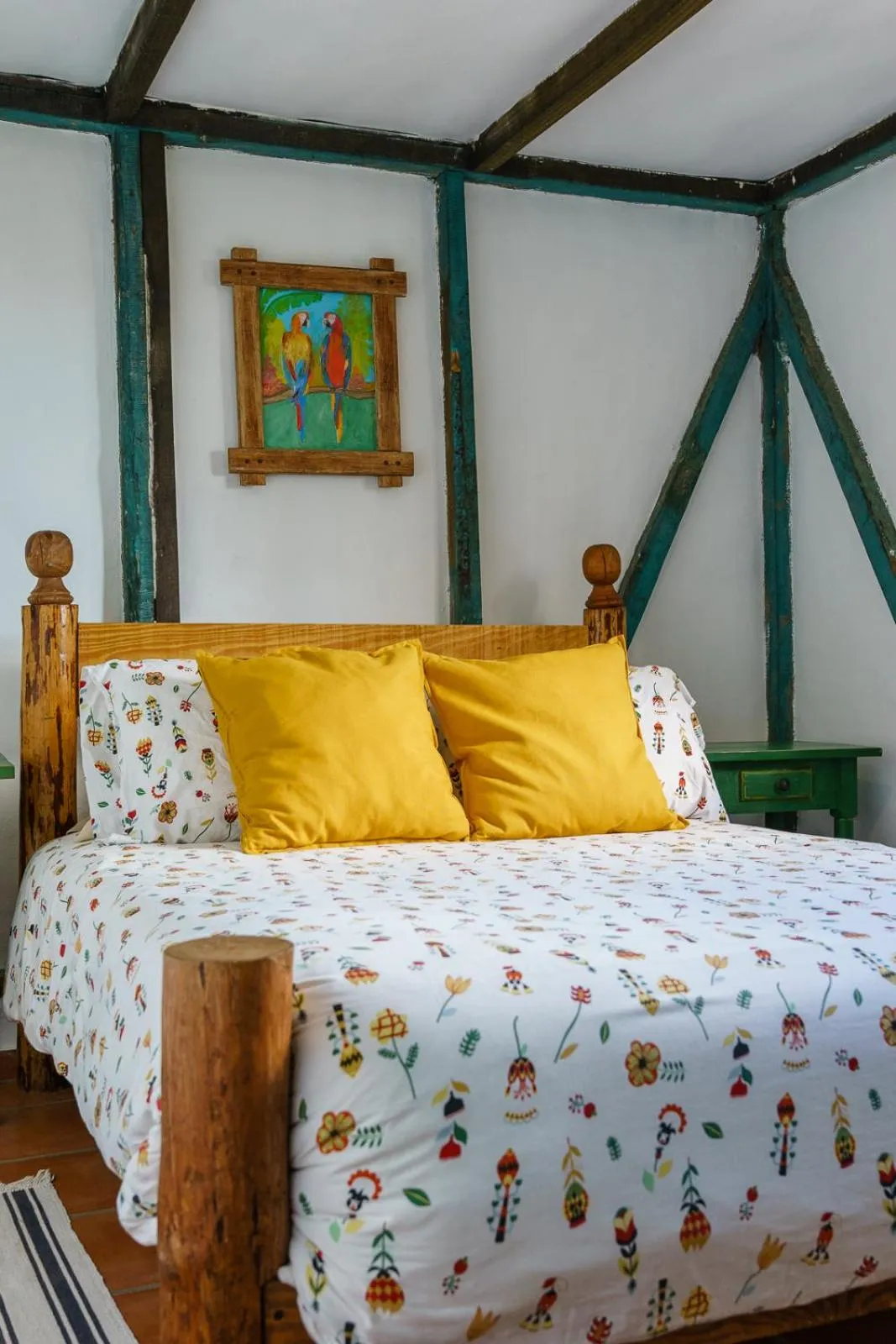 Bed in Villa Pajon Eco Lodge