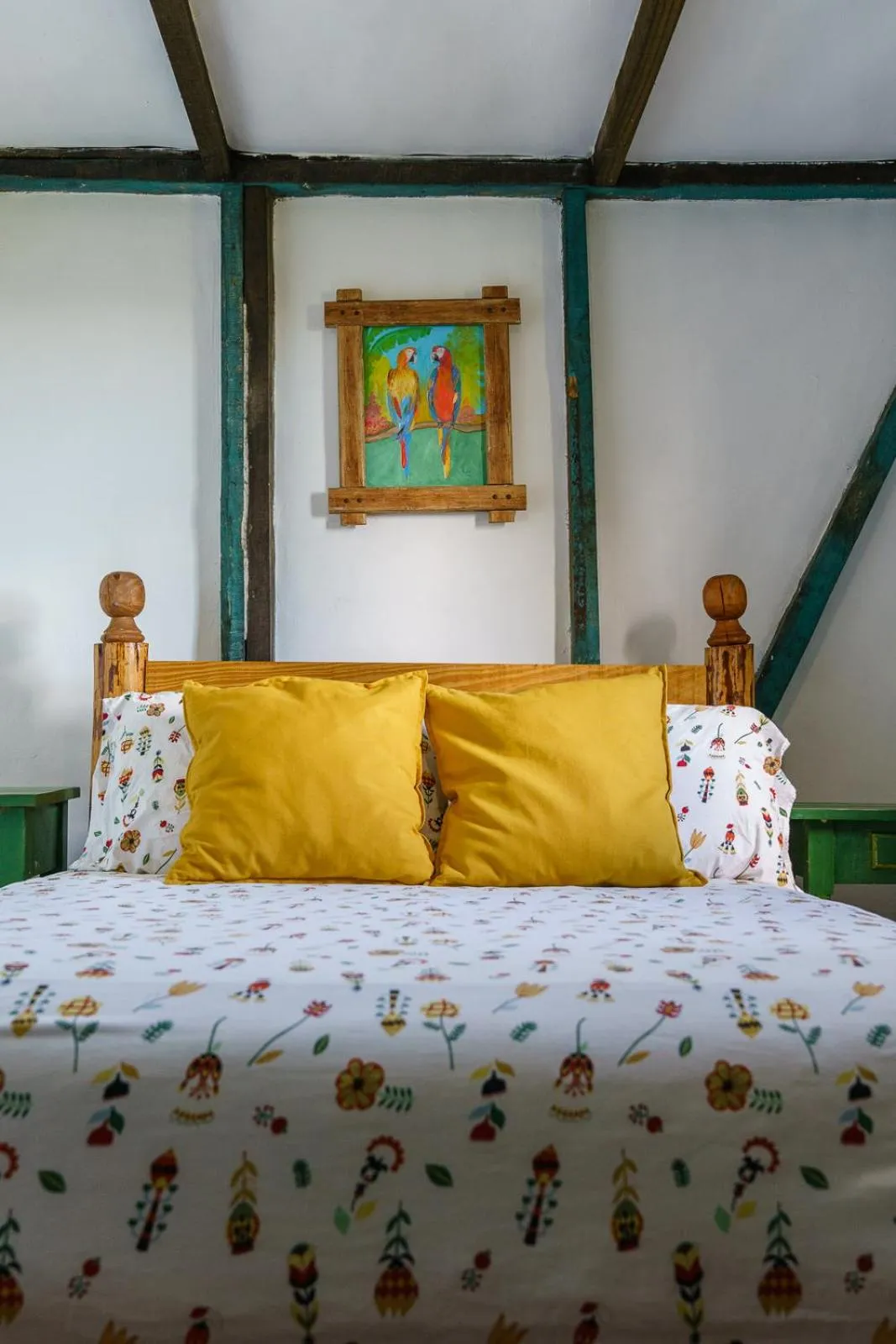 Bed in Villa Pajon Eco Lodge