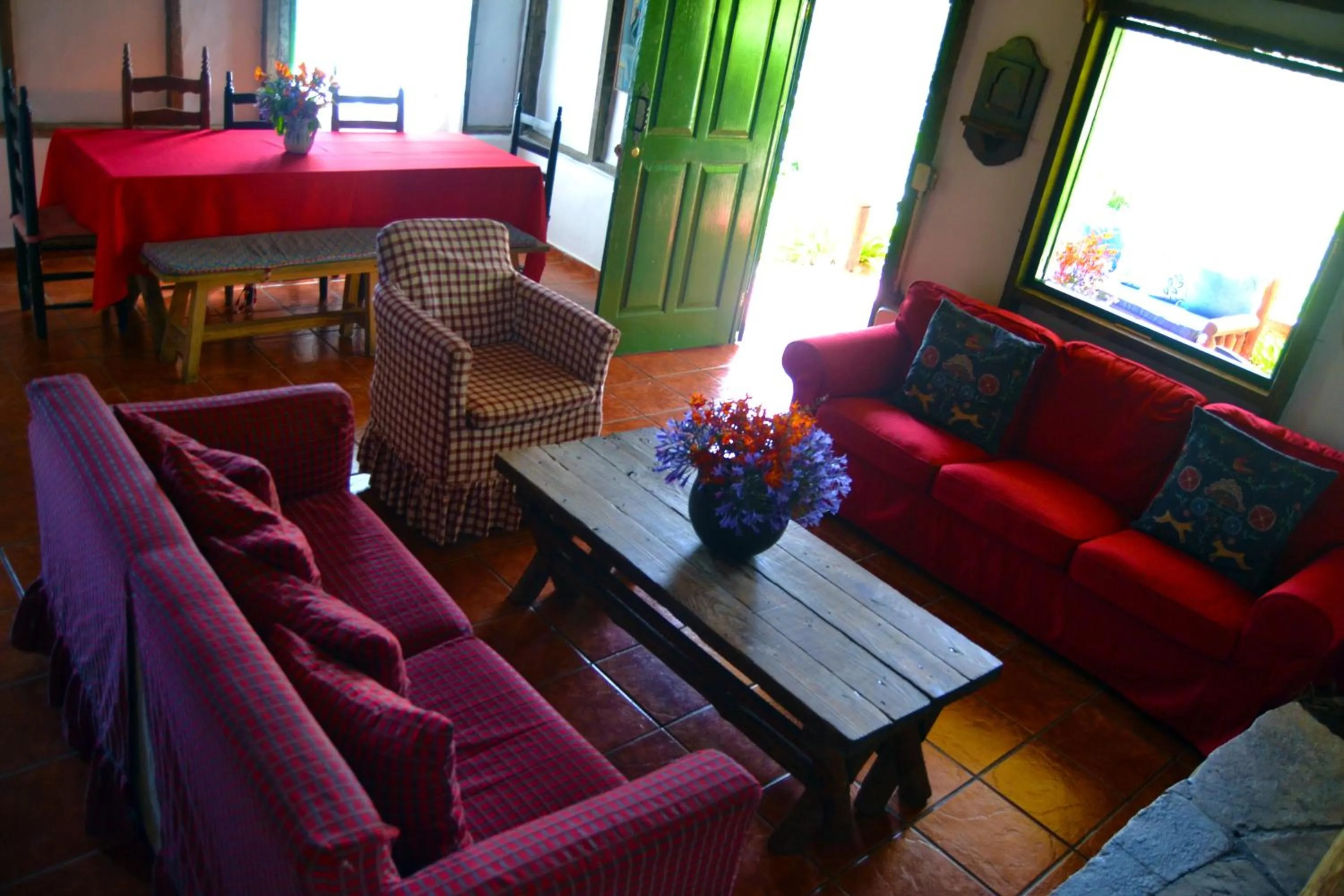 Seating area in Villa Pajon Eco Lodge
