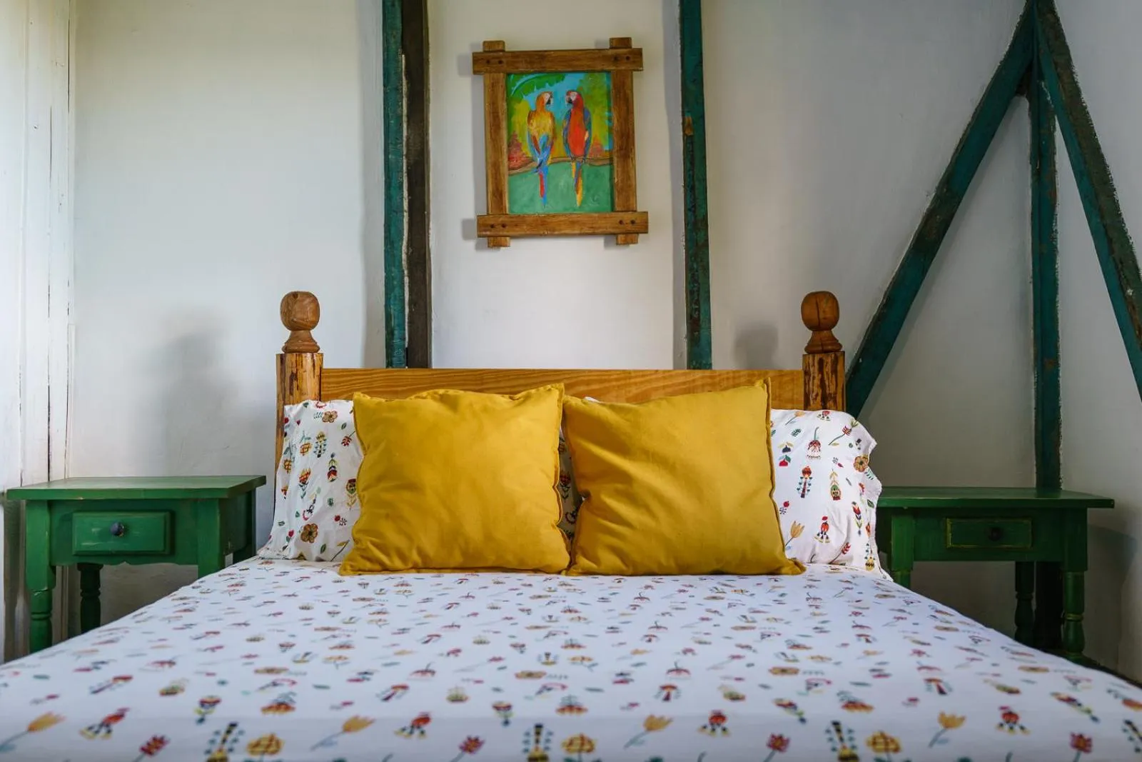 Bed in Villa Pajon Eco Lodge
