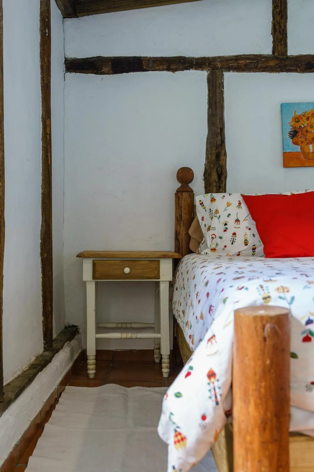 Bed in Villa Pajon Eco Lodge