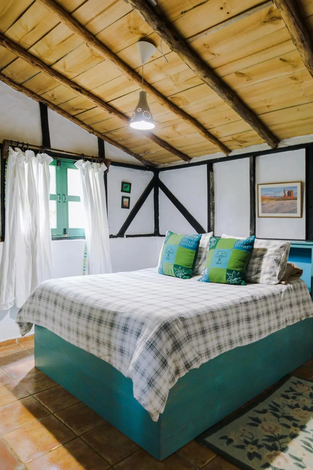 Bed in Villa Pajon Eco Lodge