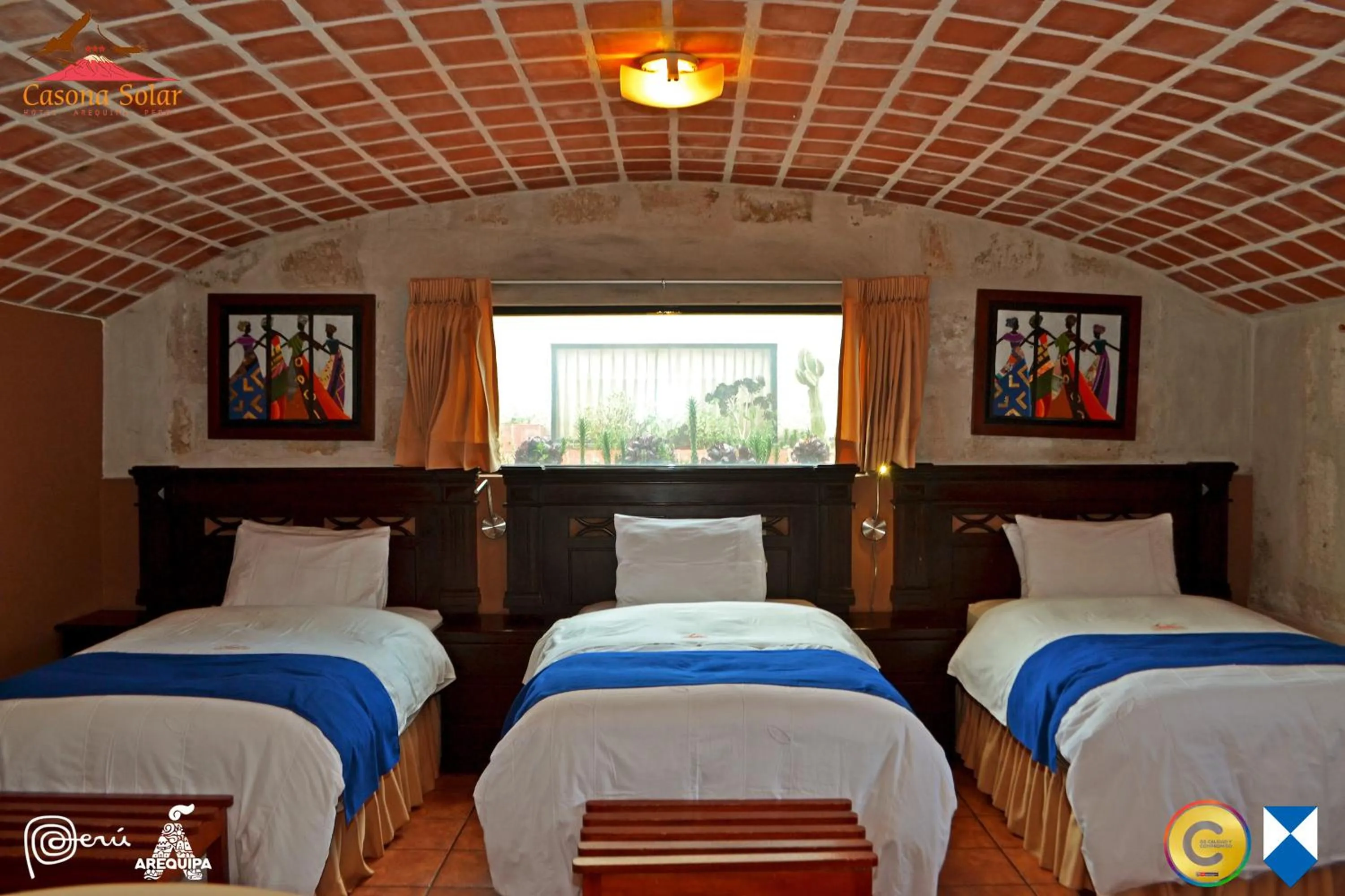 Bed in Hotel Casona Solar