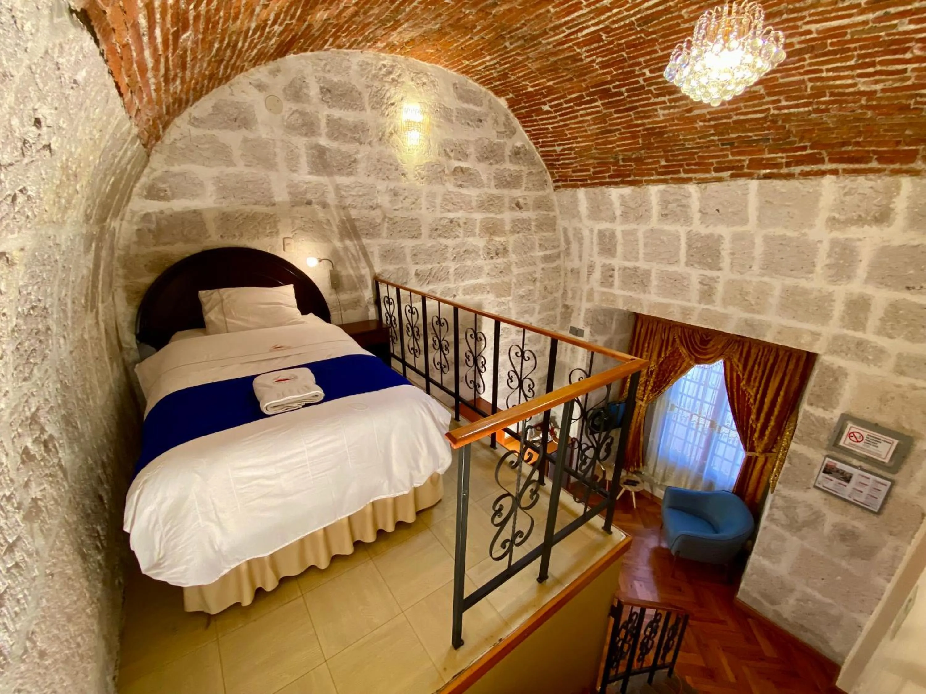 Bed in Hotel Casona Solar