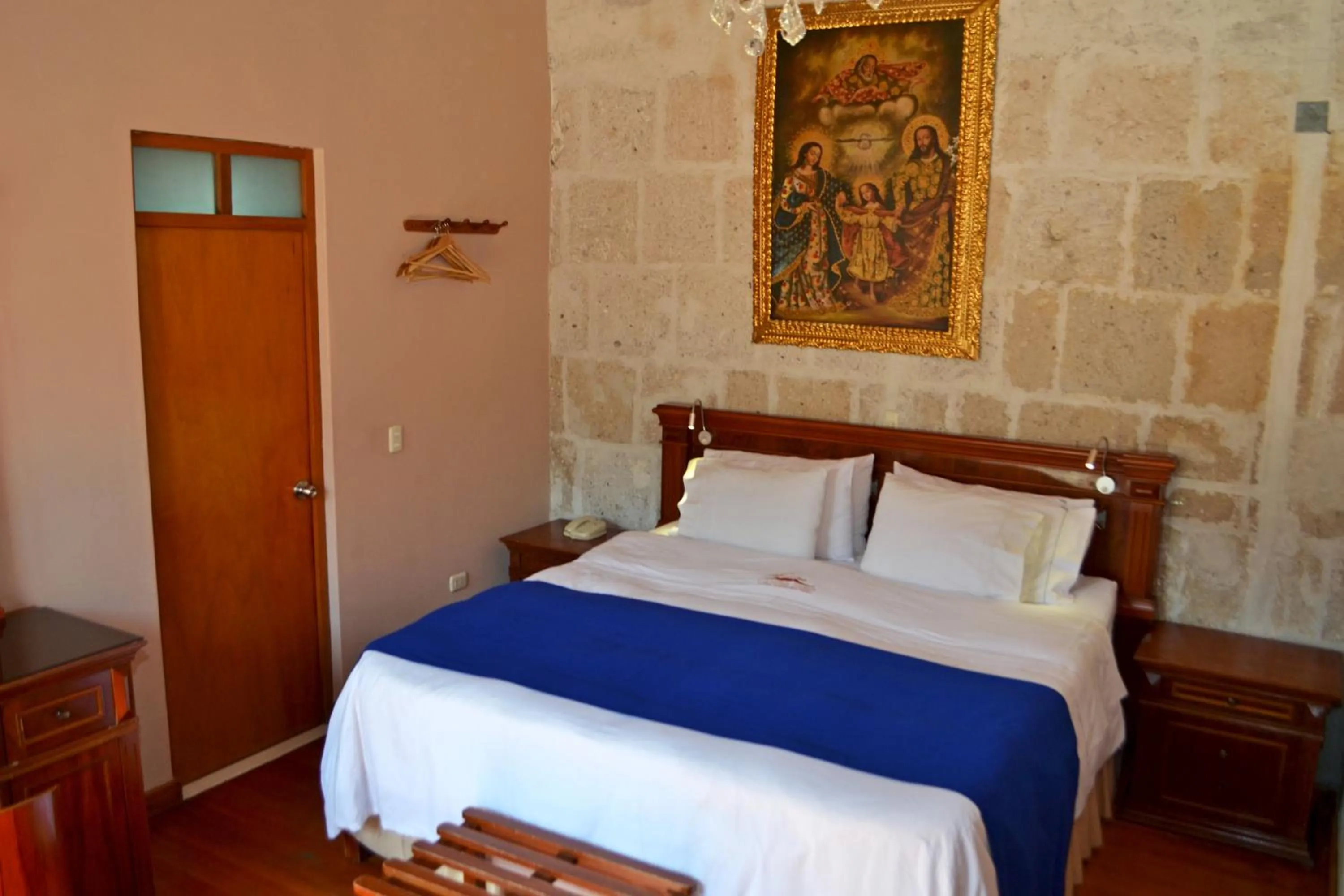 Bed in Hotel Casona Solar