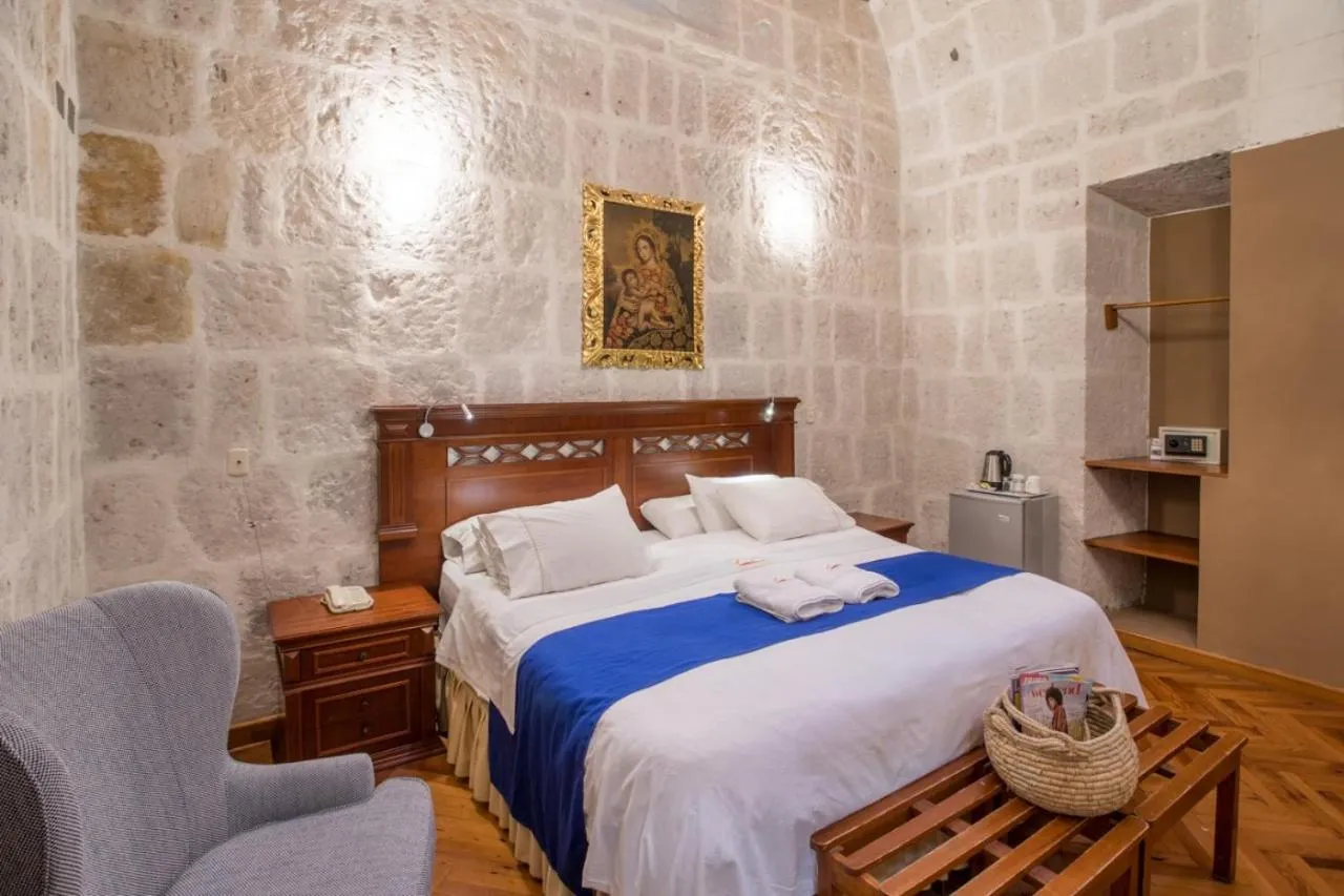 Bed in Hotel Casona Solar