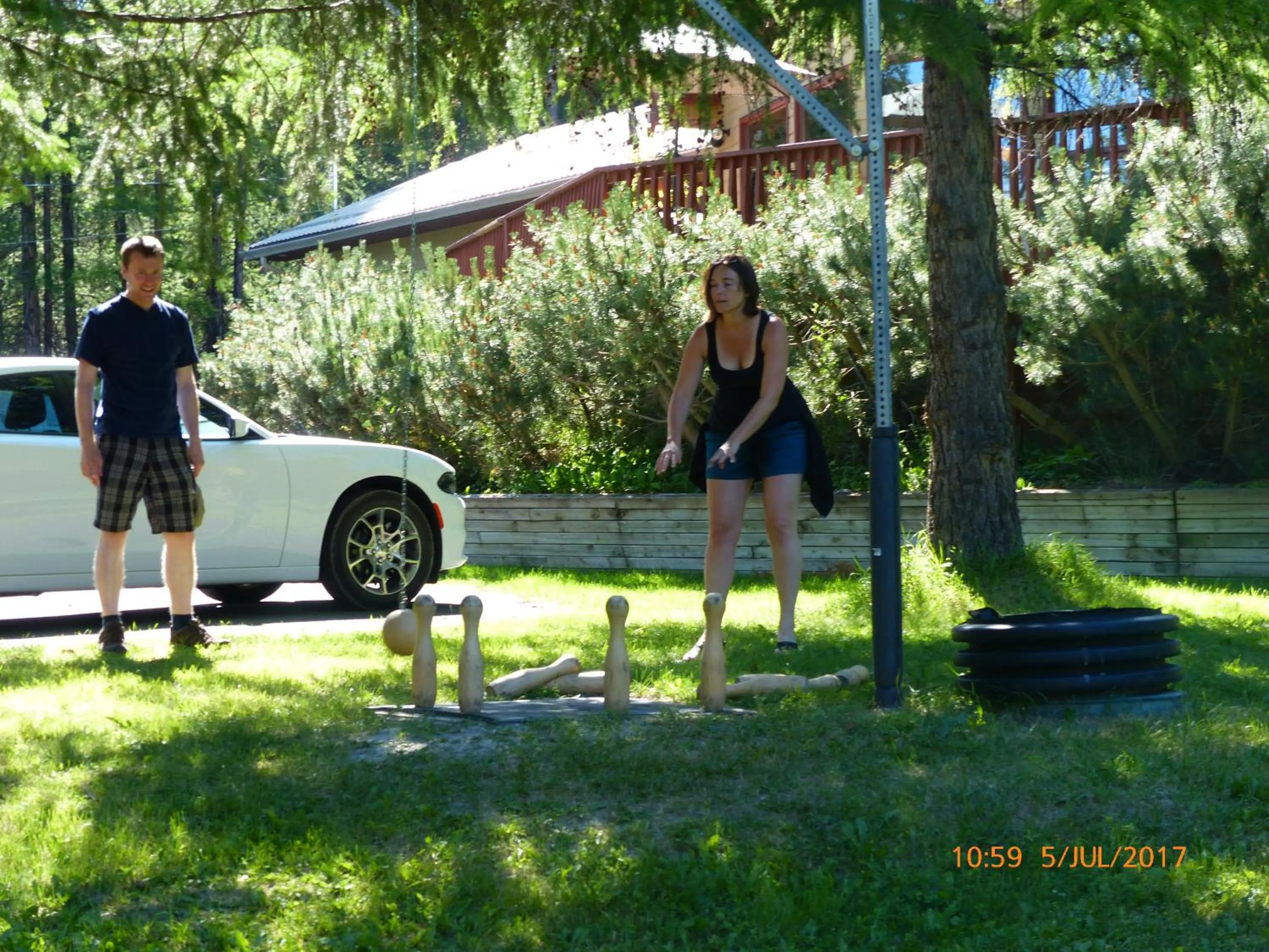 Guests in End of the road B & B