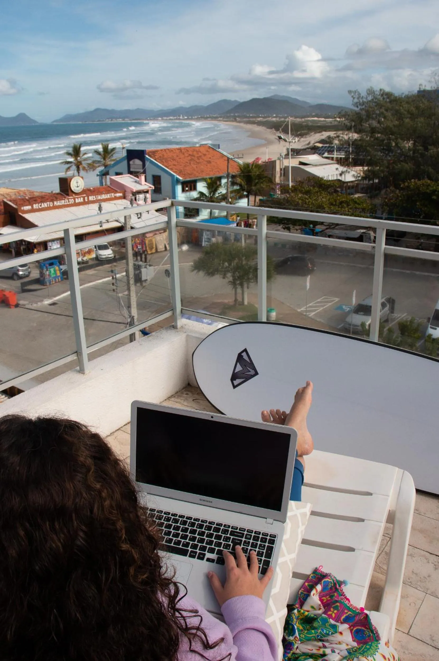 Natural landscape in Joaquina Beach Hotel