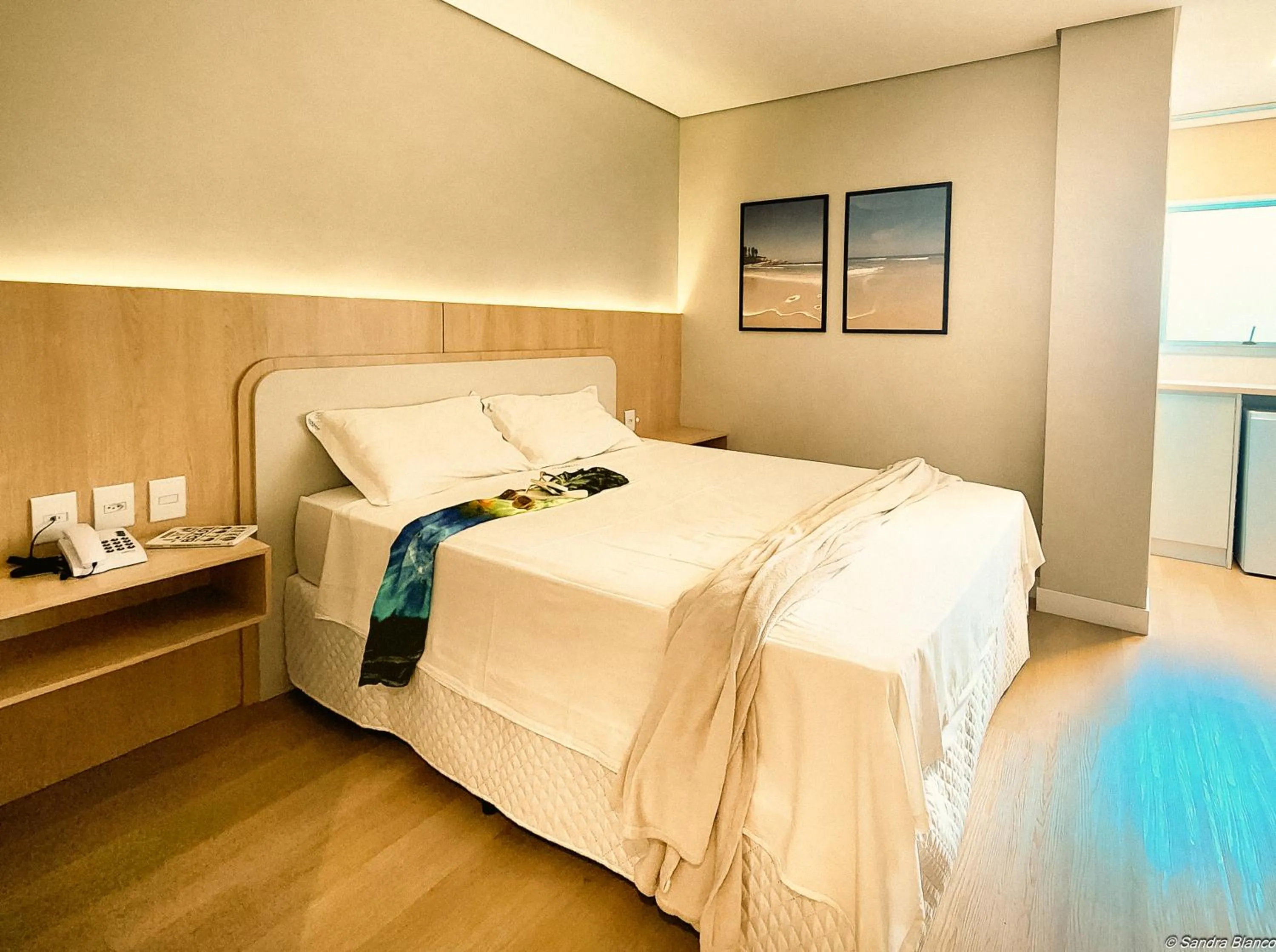 Bed in Joaquina Beach Hotel