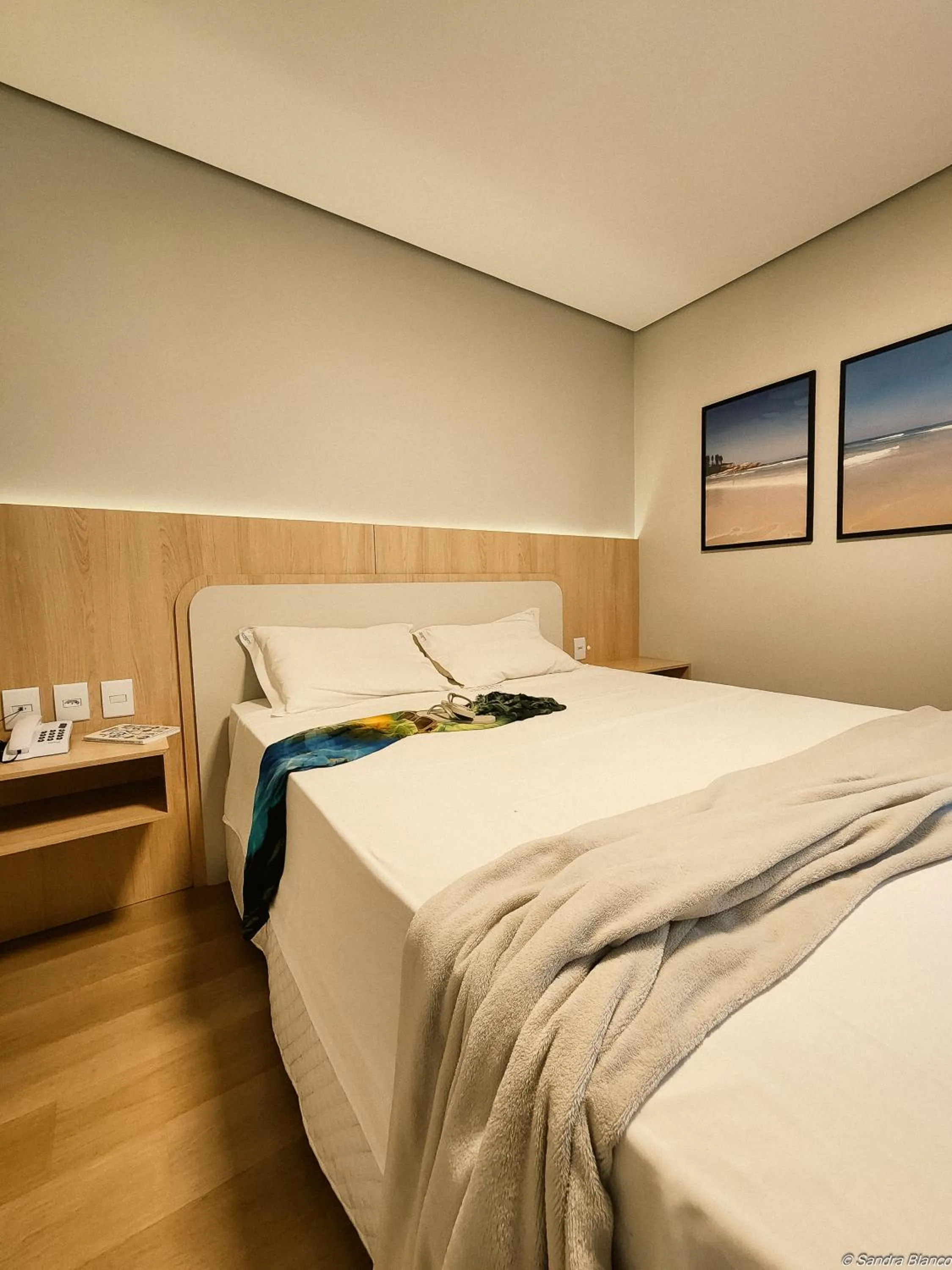 Bed in Joaquina Beach Hotel