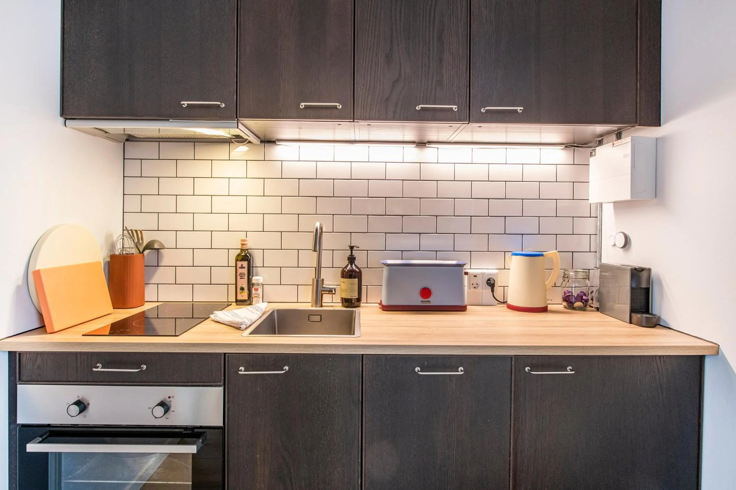 kitchen in The Beach apartments by Daniel&Jacob's