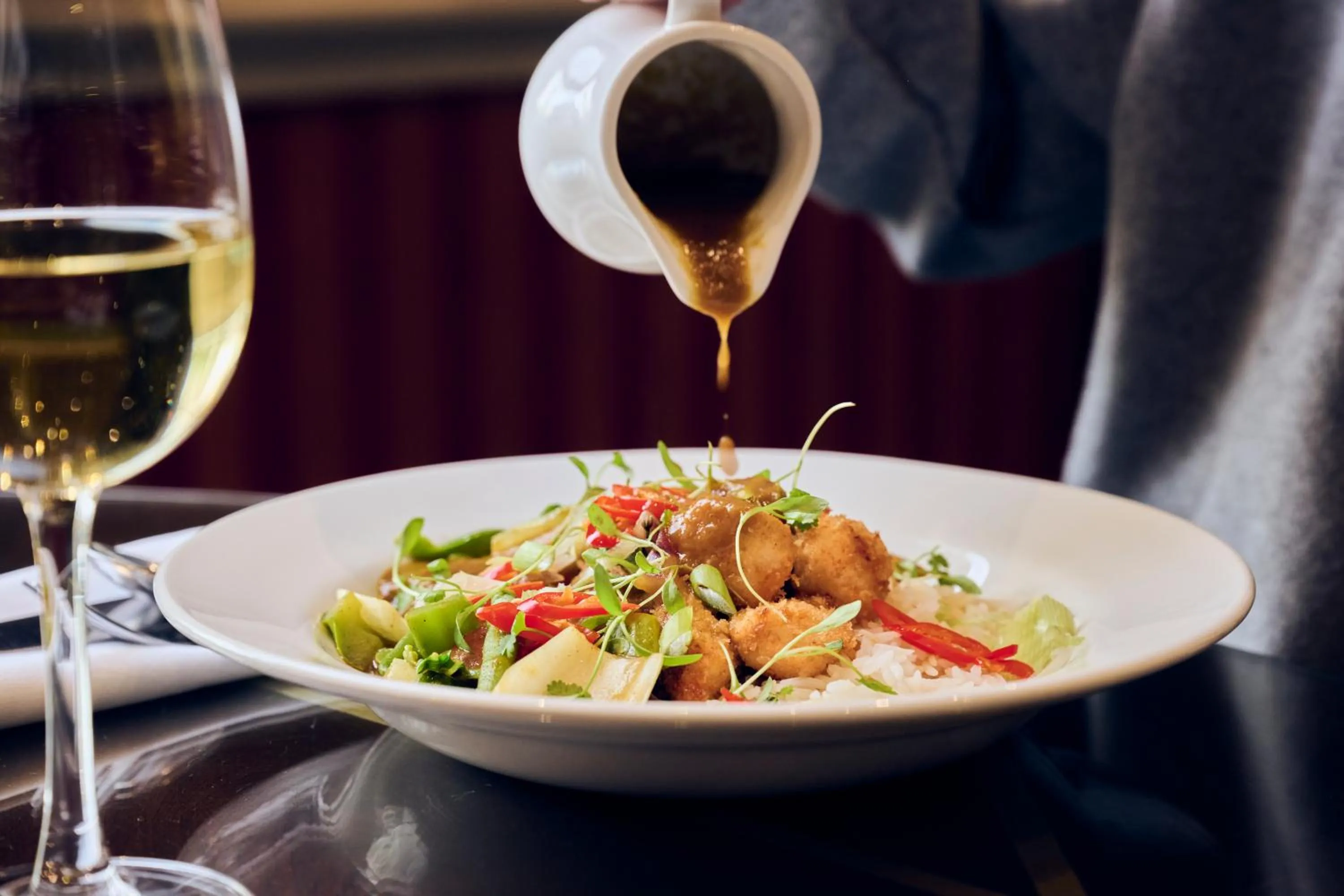 Food and drinks in The Leonard Hotel