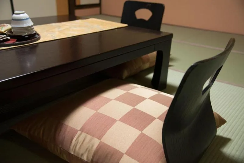 Seating area in Tenpyo Ryokan