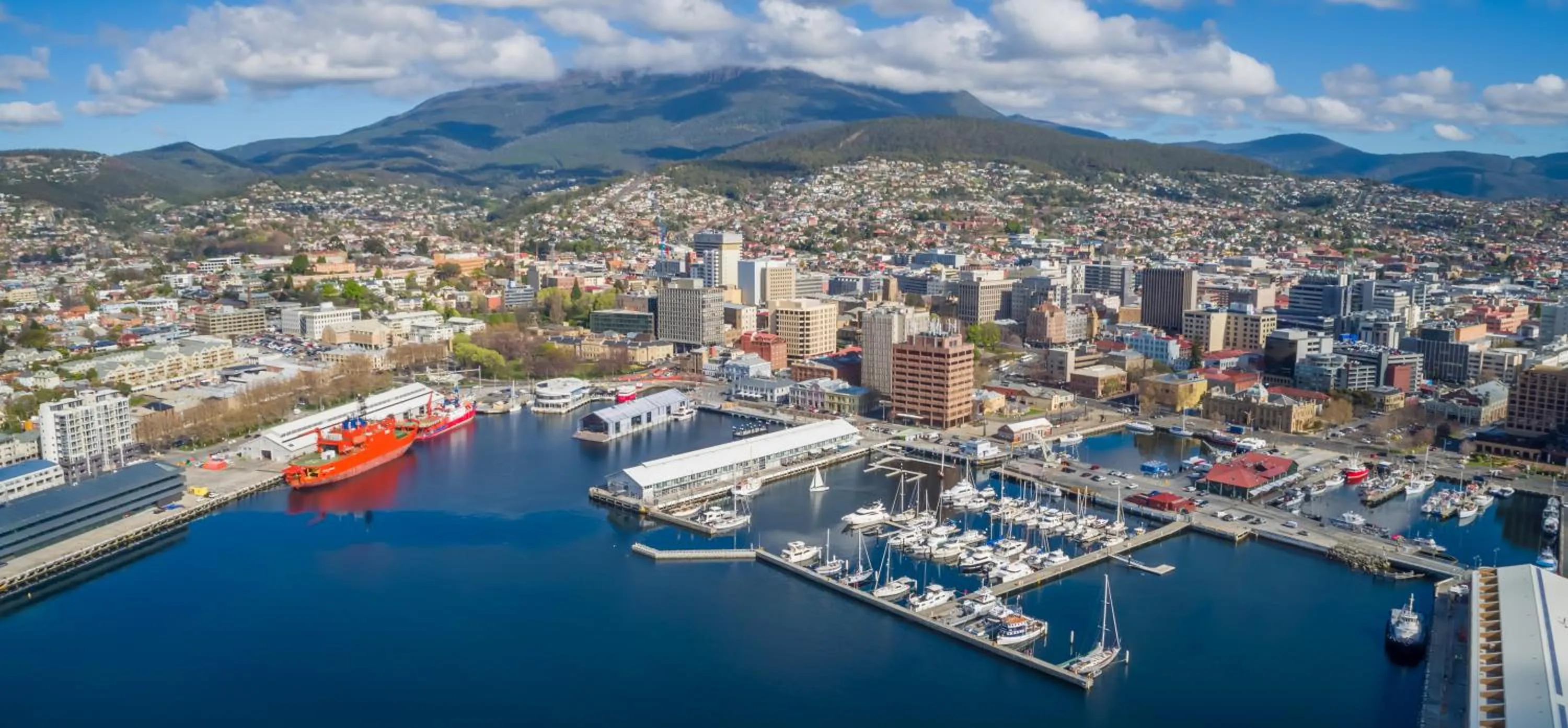 Bird's eye view in Somerset on the Pier Hobart