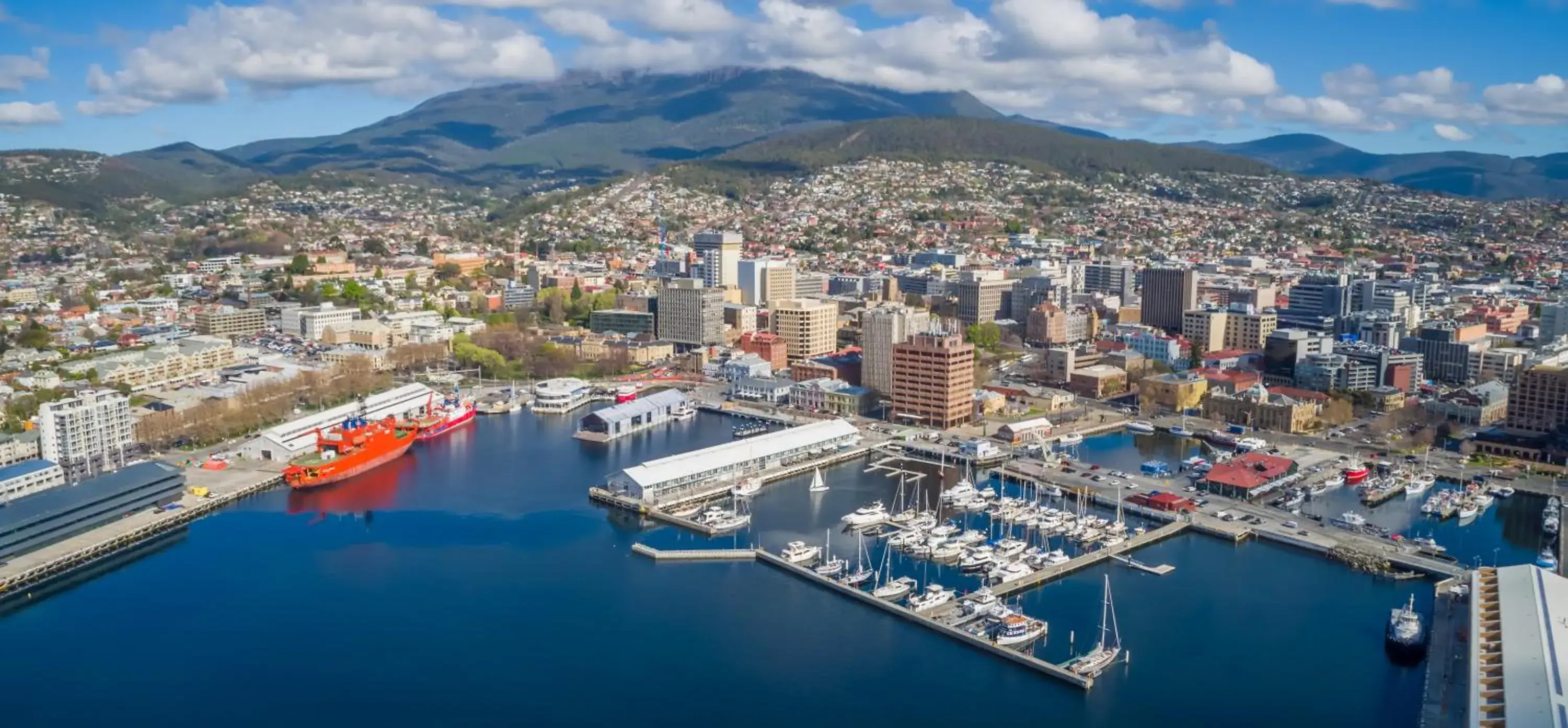 Bird's eye view in Somerset on the Pier Hobart Bird's eye view in Somerset on the Pier Hobart