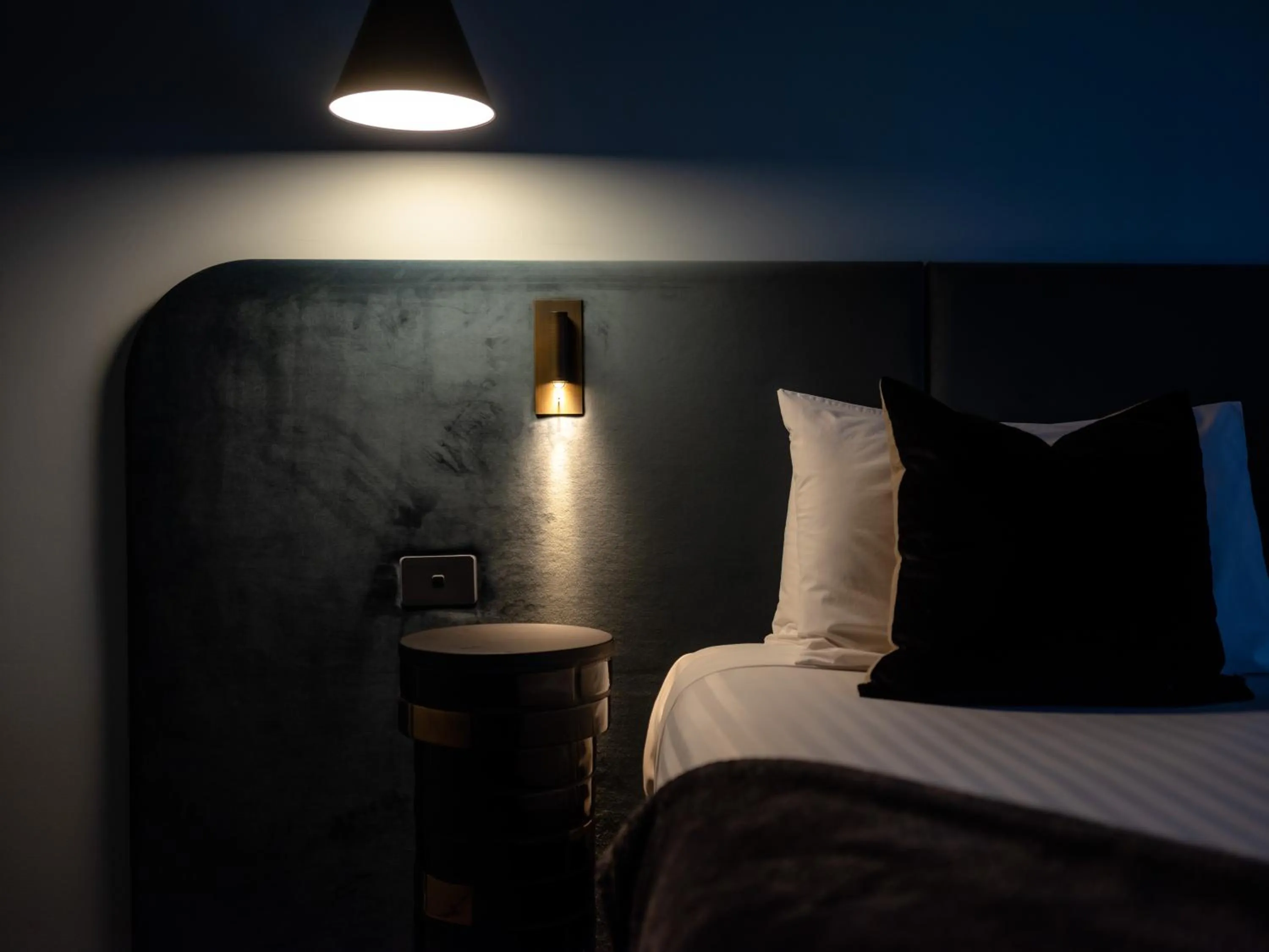 Bed in Salamanca Suites