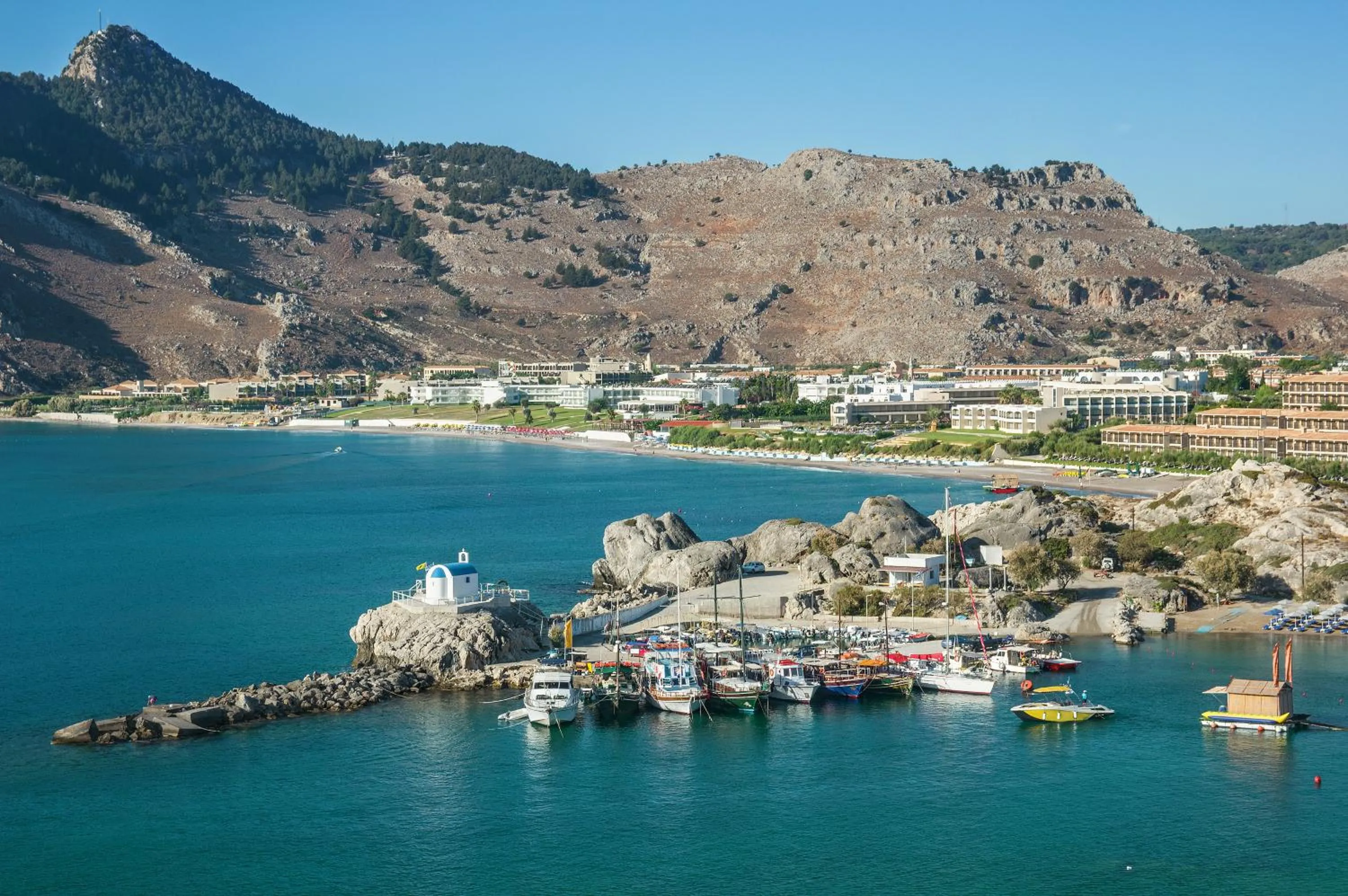 Beach in Kolymbia Sun