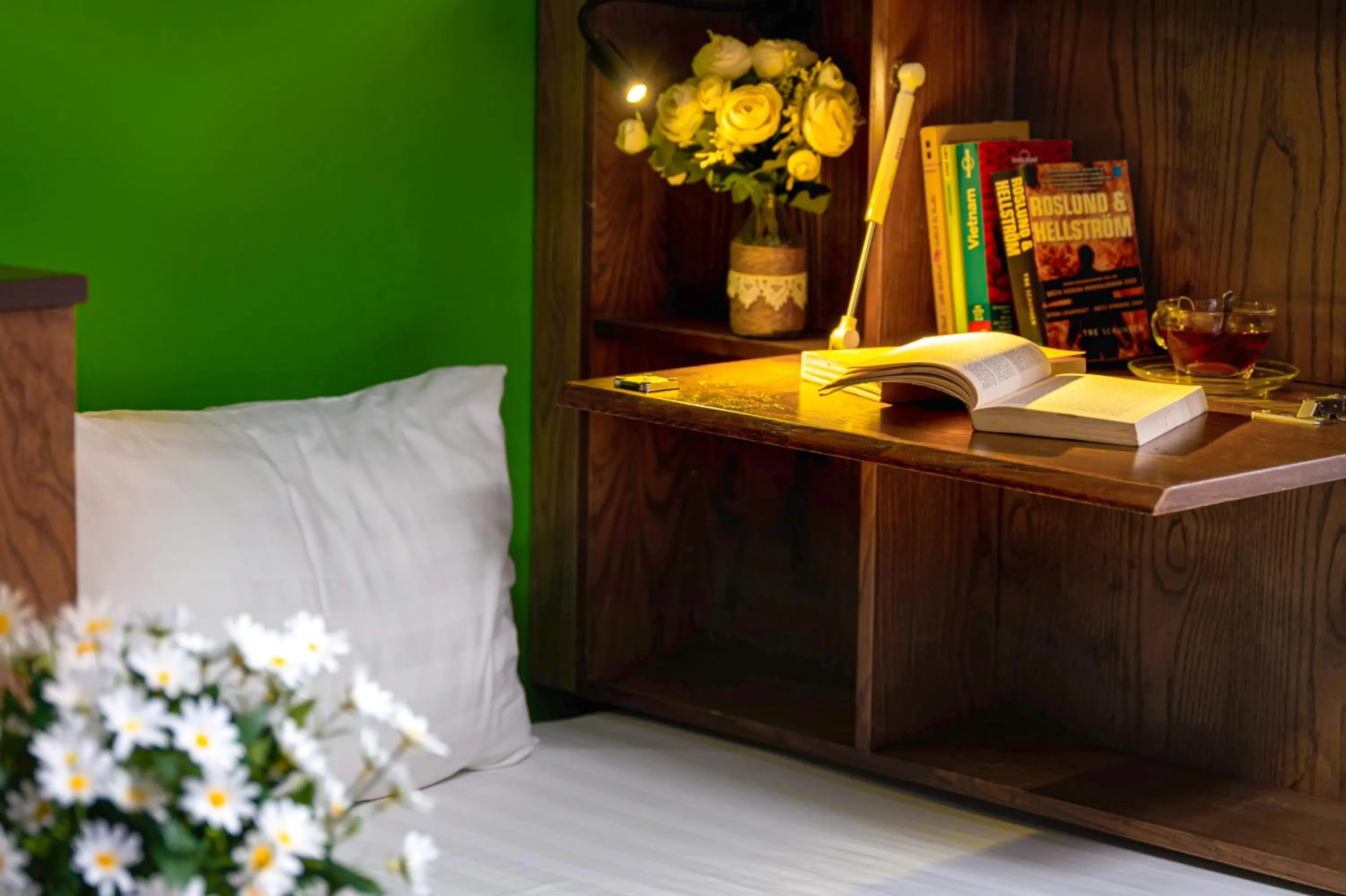 wardrobe, Bed in Little Charm Hanoi Hostel