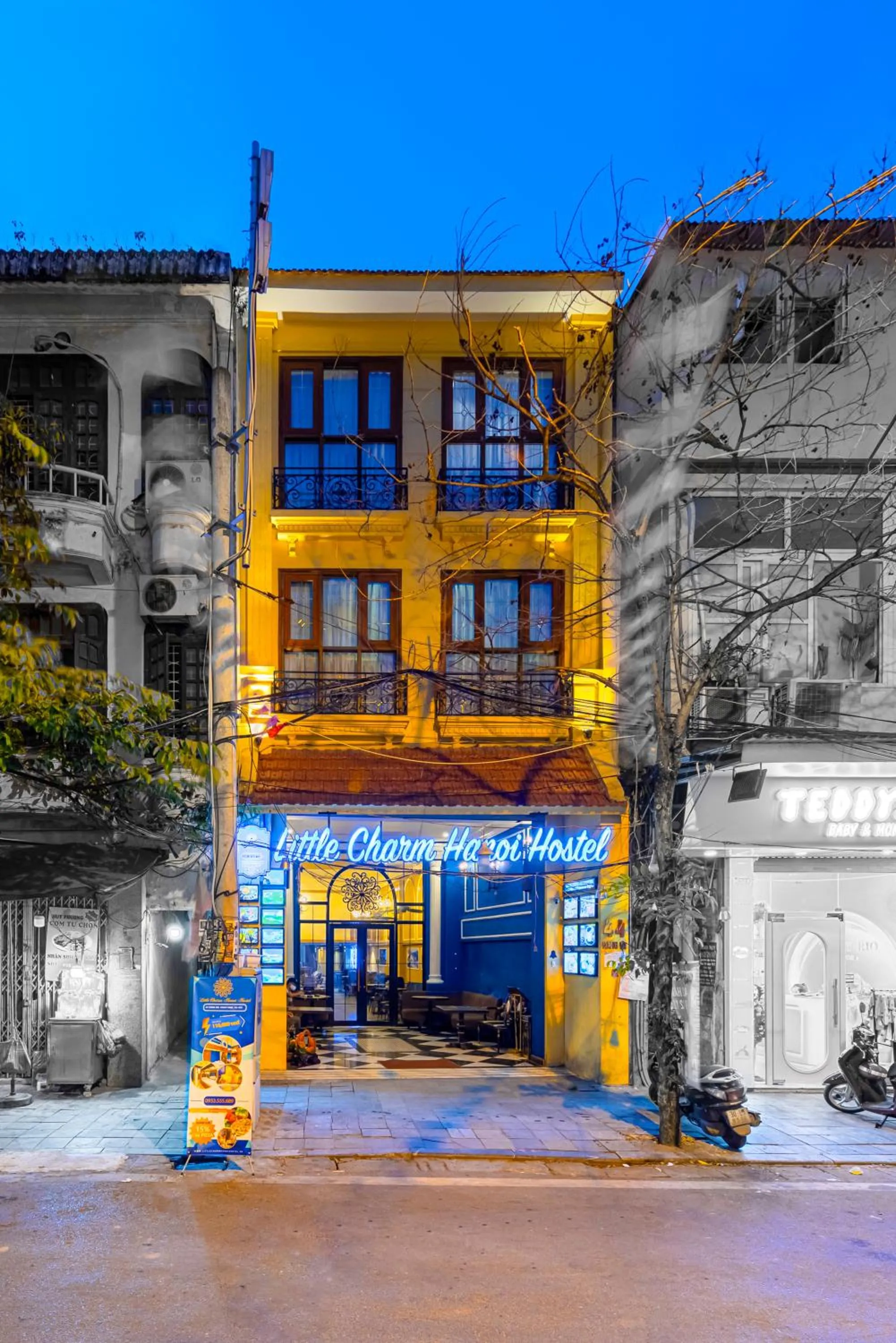 Property building in Little Charm Hanoi Hostel
