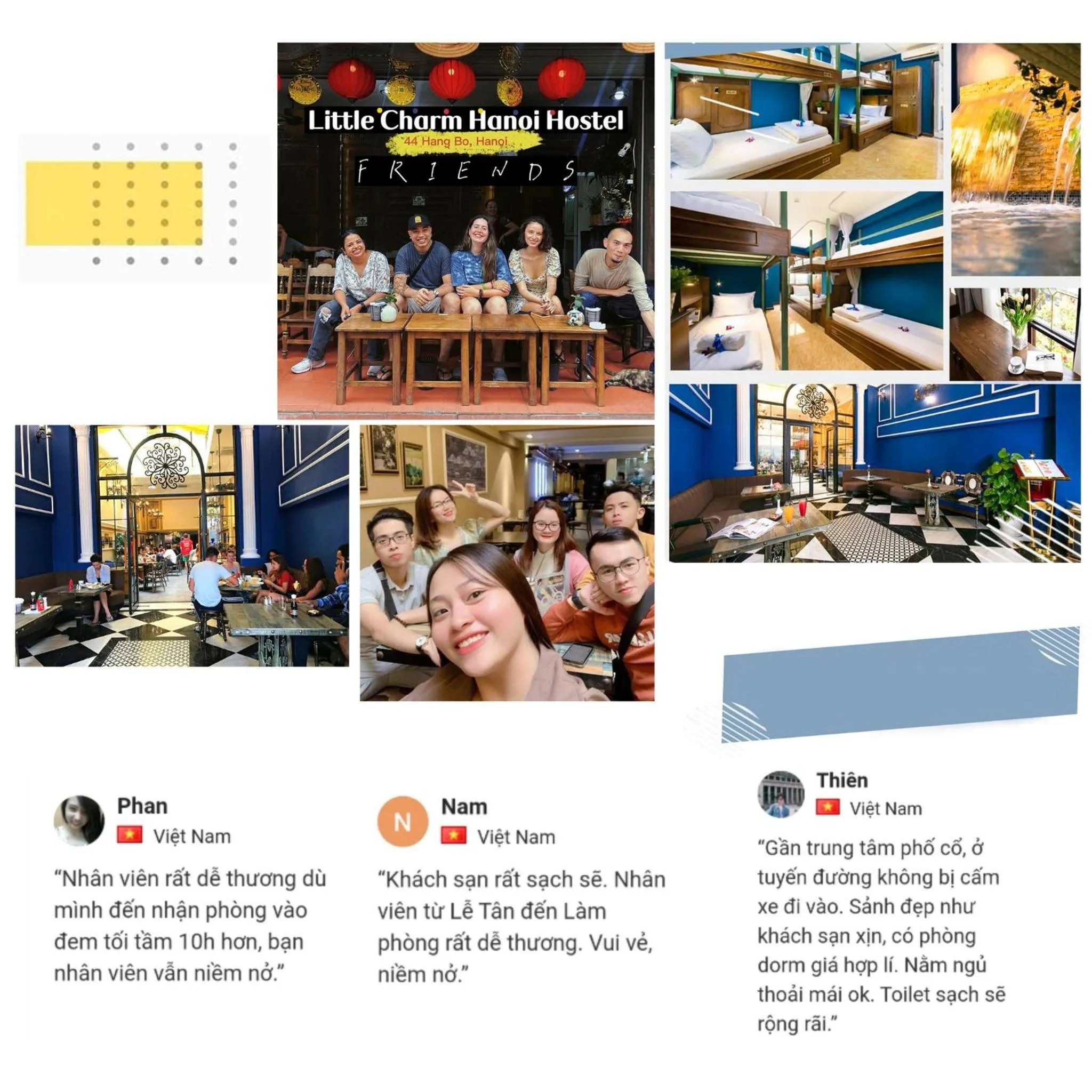 Property building in Little Charm Hanoi Hostel