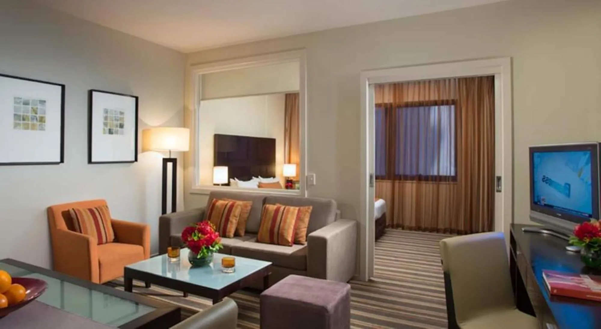 Living room in Urban Apartments Melbourne on Elizabeth