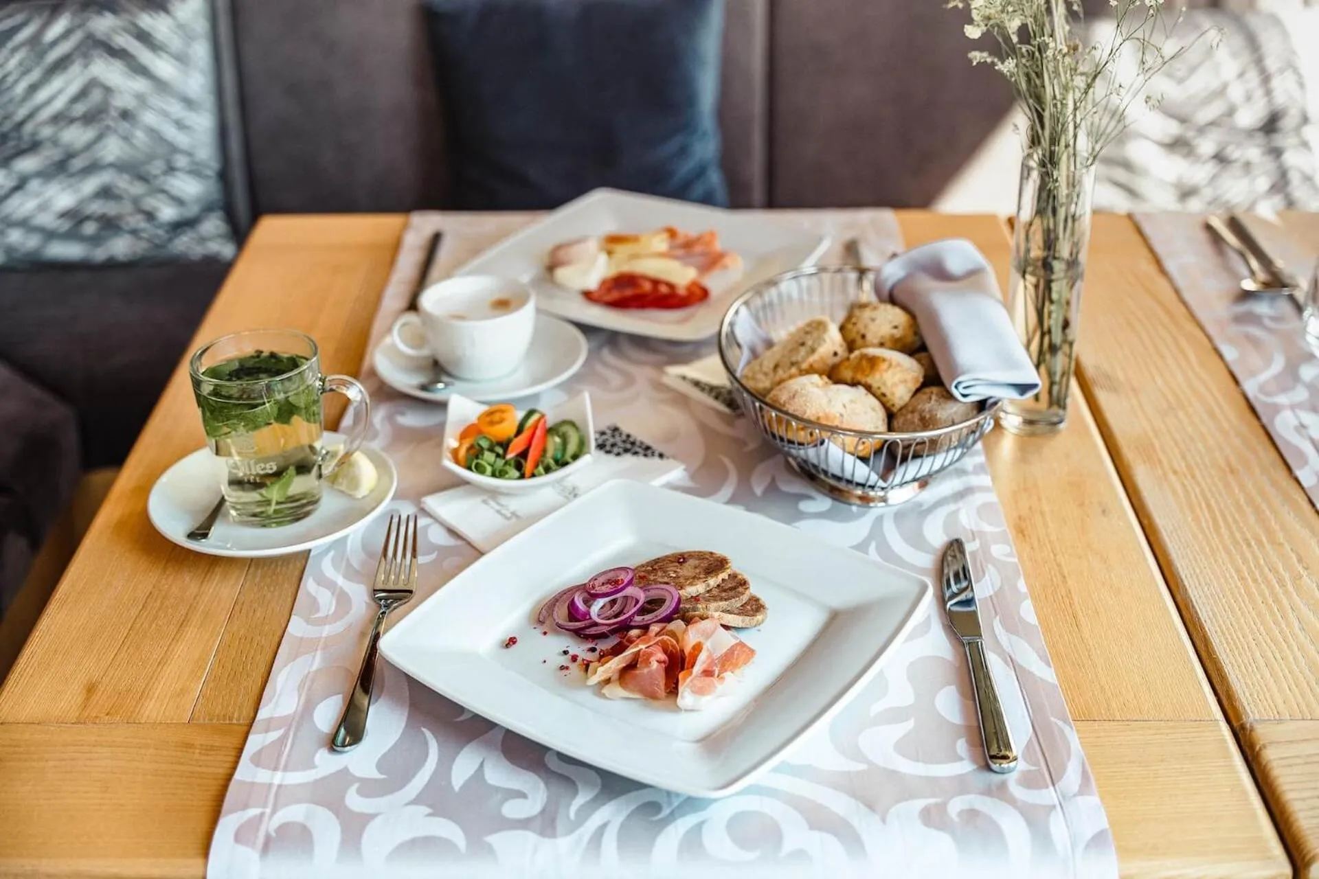 Dining area in Hotel Partizán