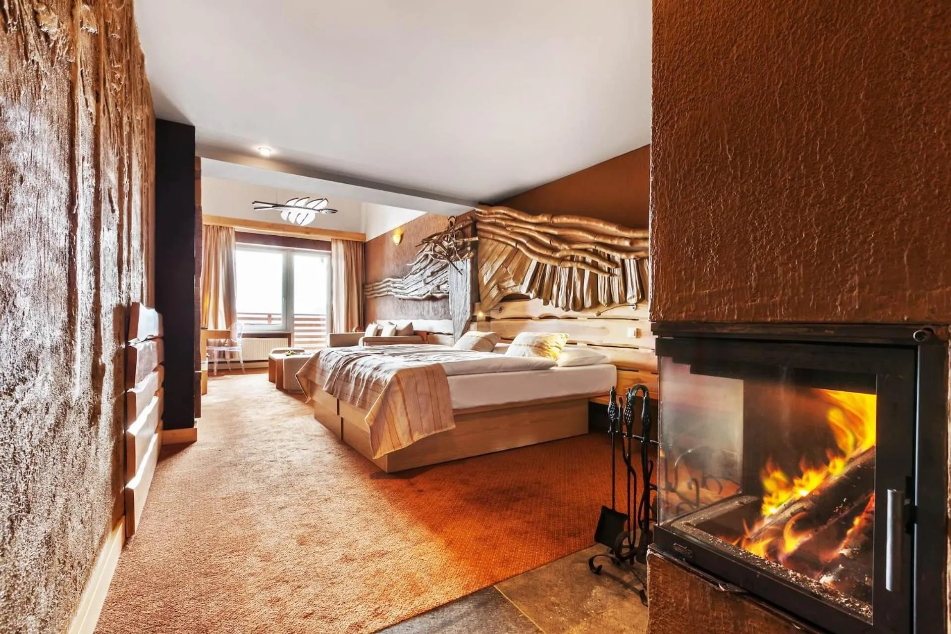 Bedroom, Bed in Hotel Partizán