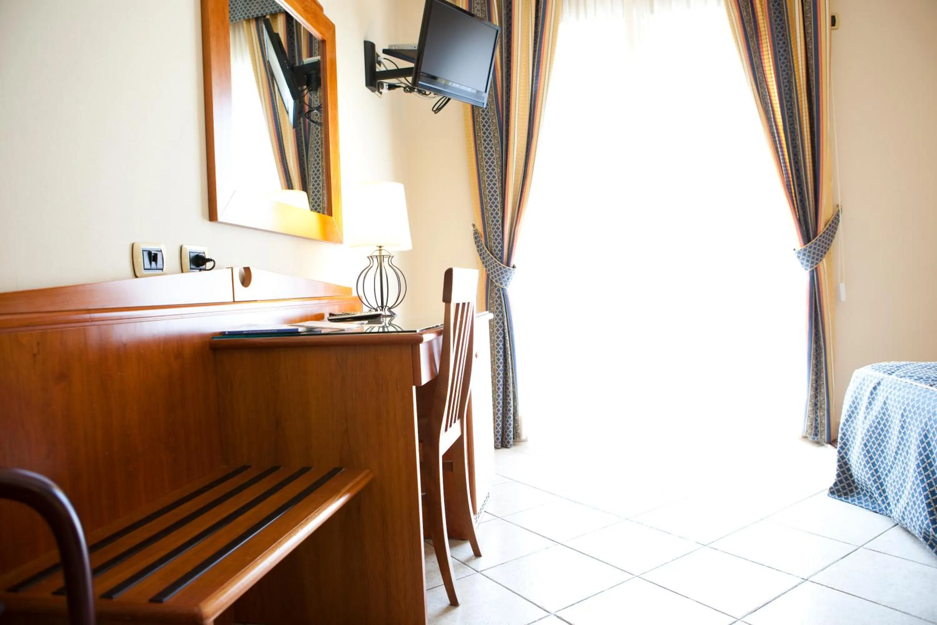 Decorative detail, Bed in Hotel Barbieri