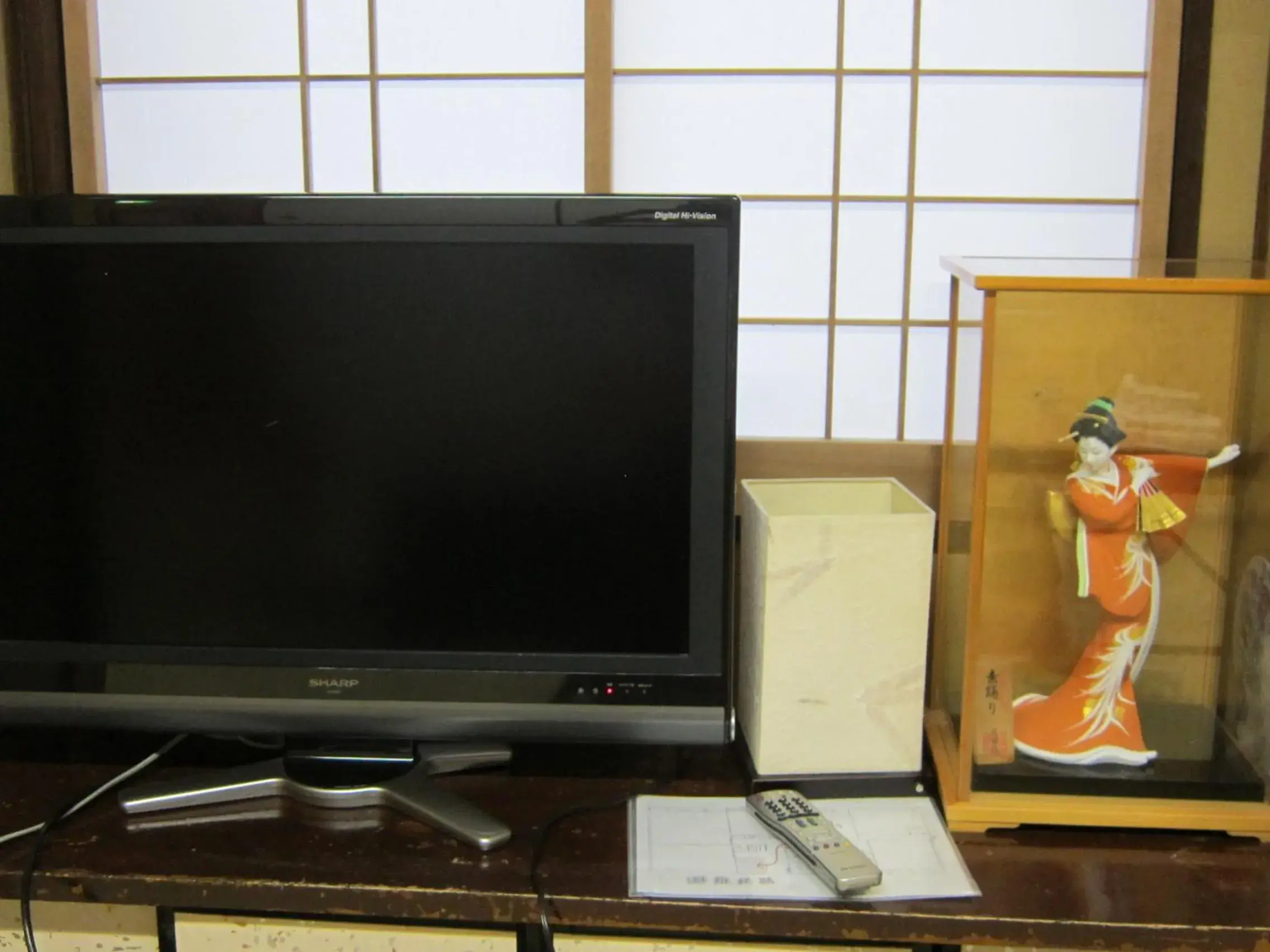 Decorative detail, TV/Entertainment Center in Fujiya Ryokan