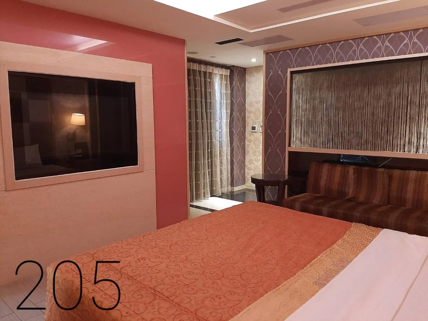 Bed in Chateau Motel & Spa (Daliao)