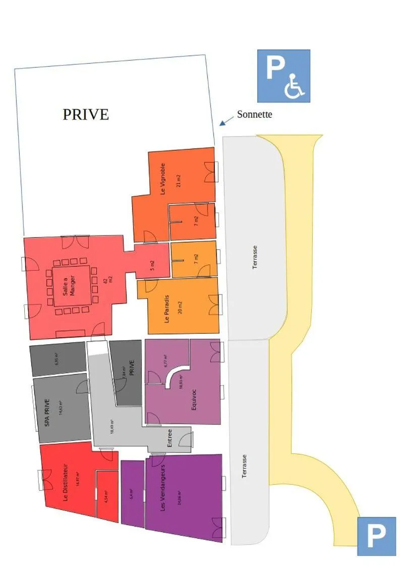 Floor plan in domaine d' Arcalis