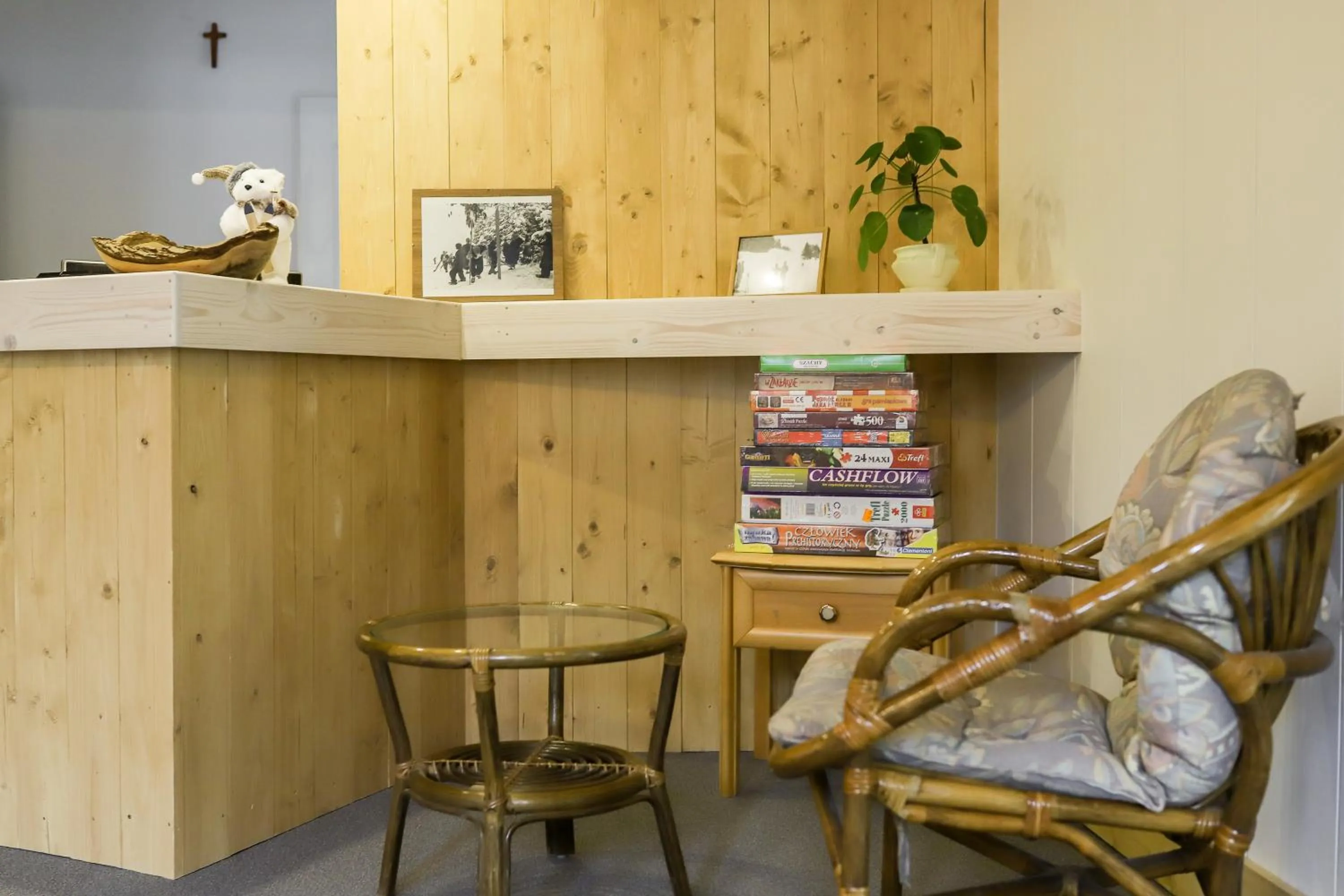 Lobby or reception in Hotel Wysoka