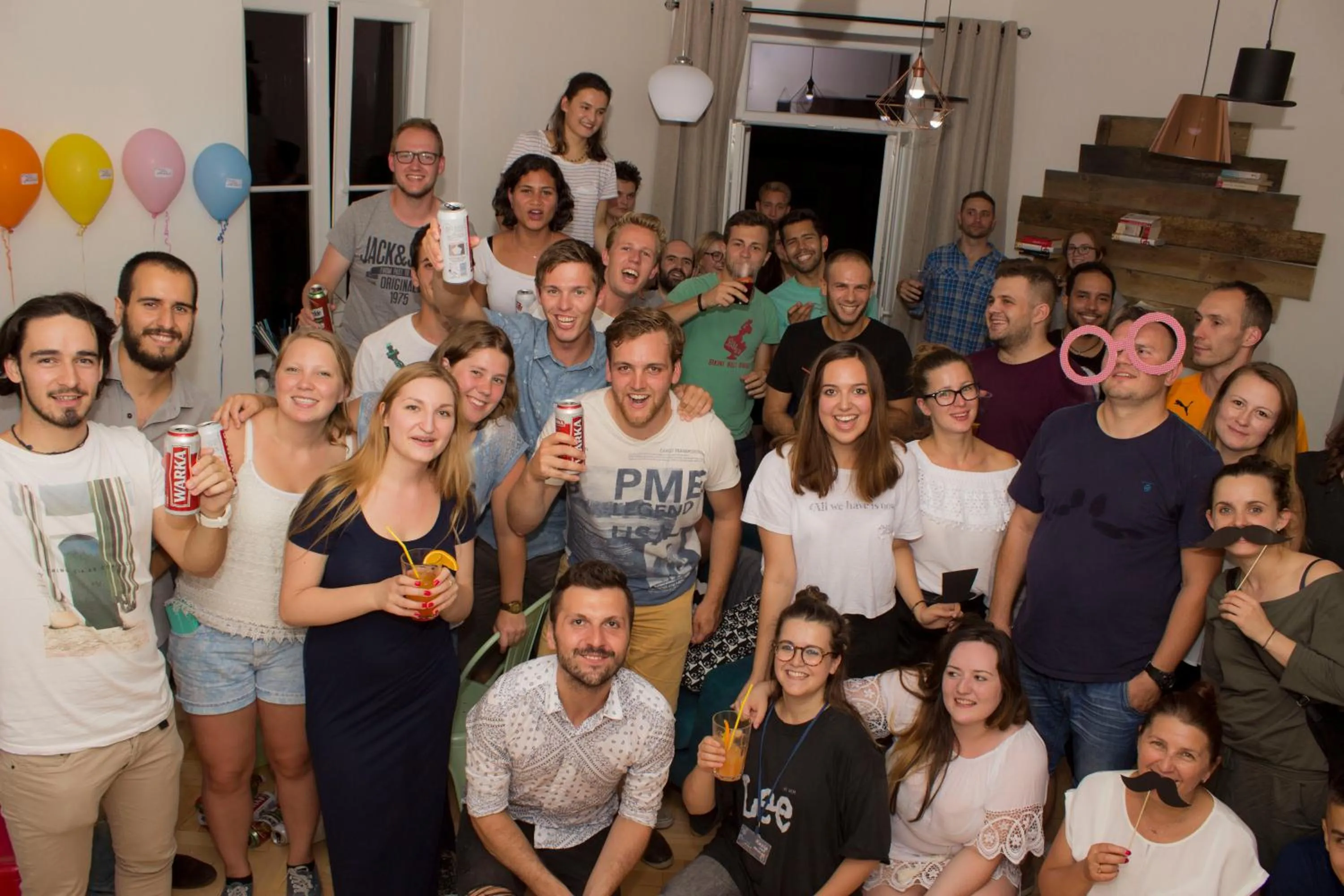 group of guests in Chillout Hostel