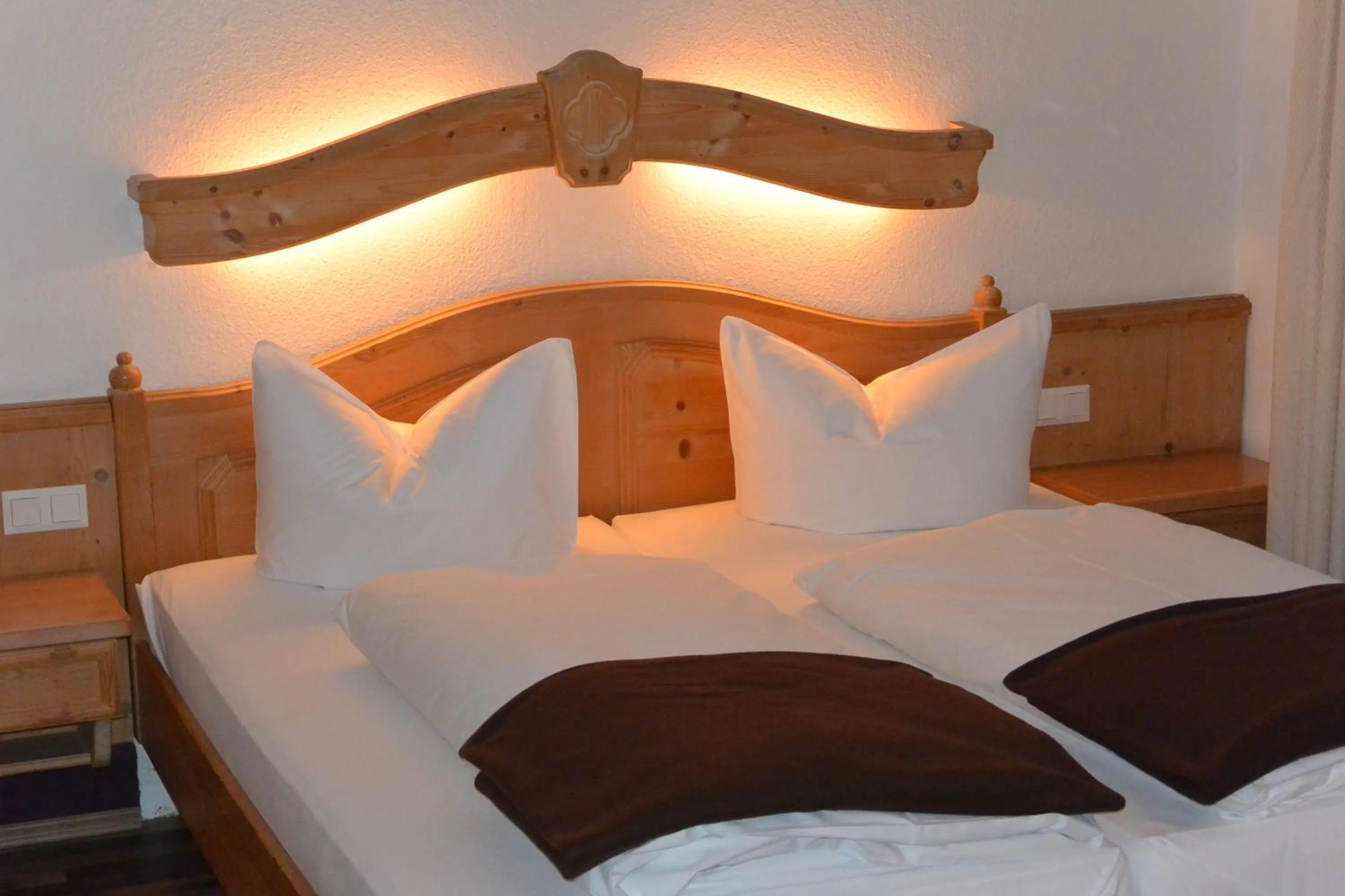 Decorative detail, Bed in Hotel Schlee