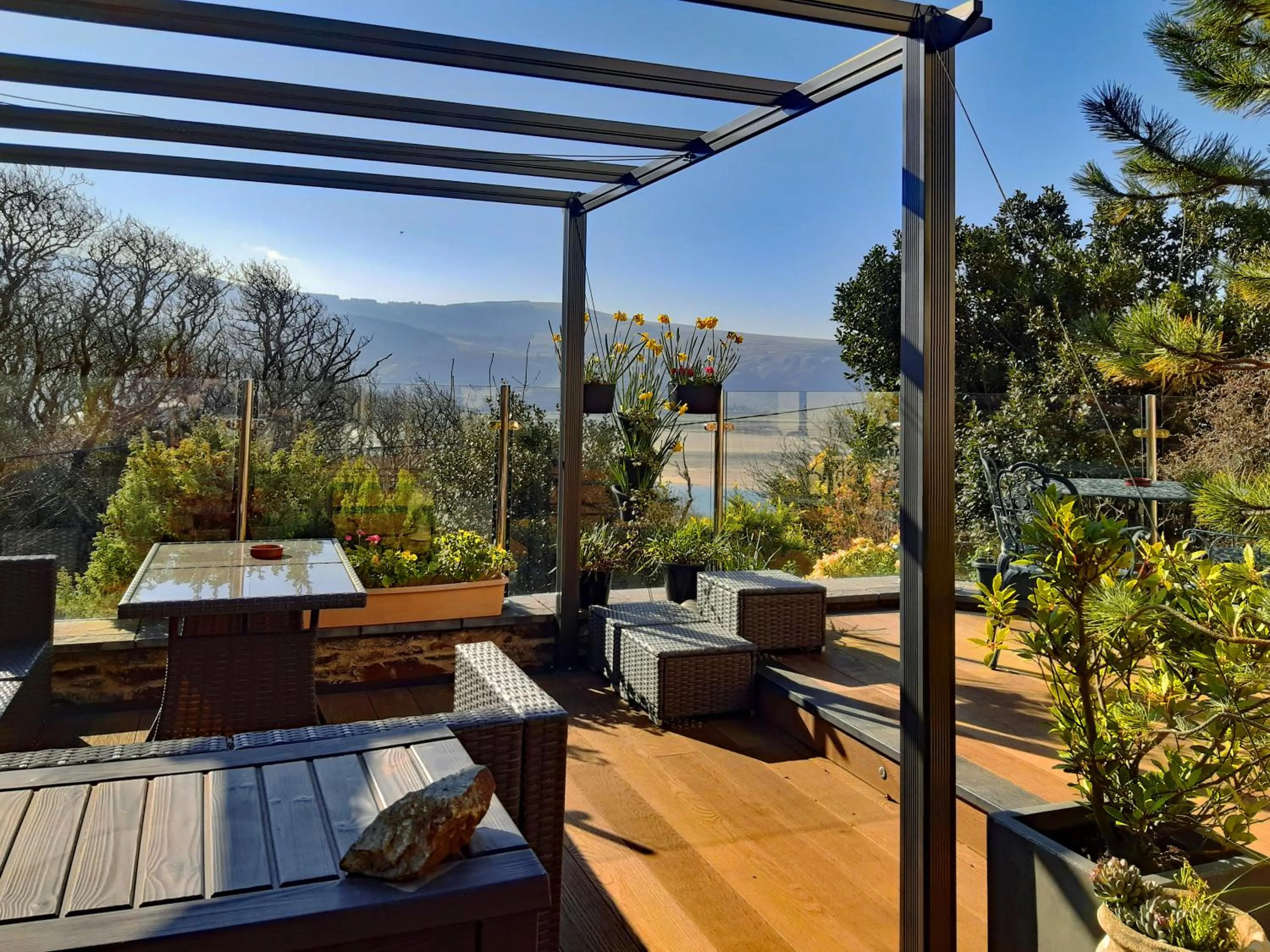 Patio in Bryn Melyn Apartments