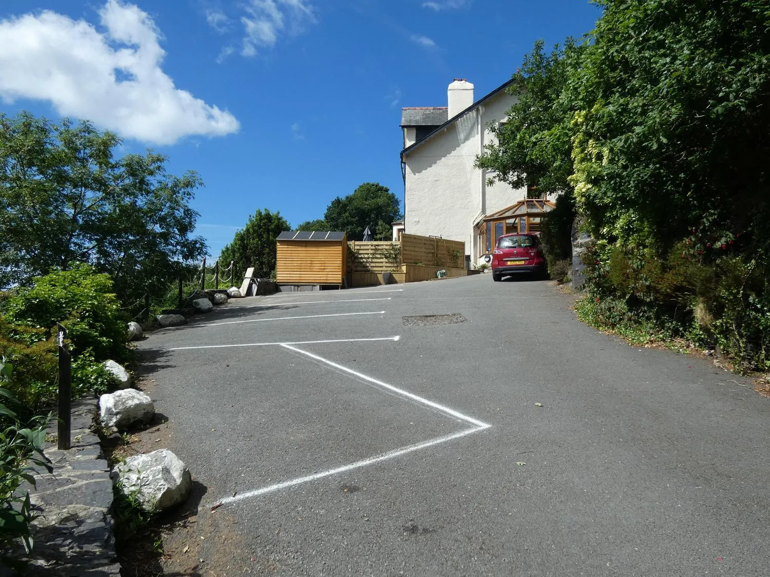 Facade/entrance in Bryn Melyn Apartments