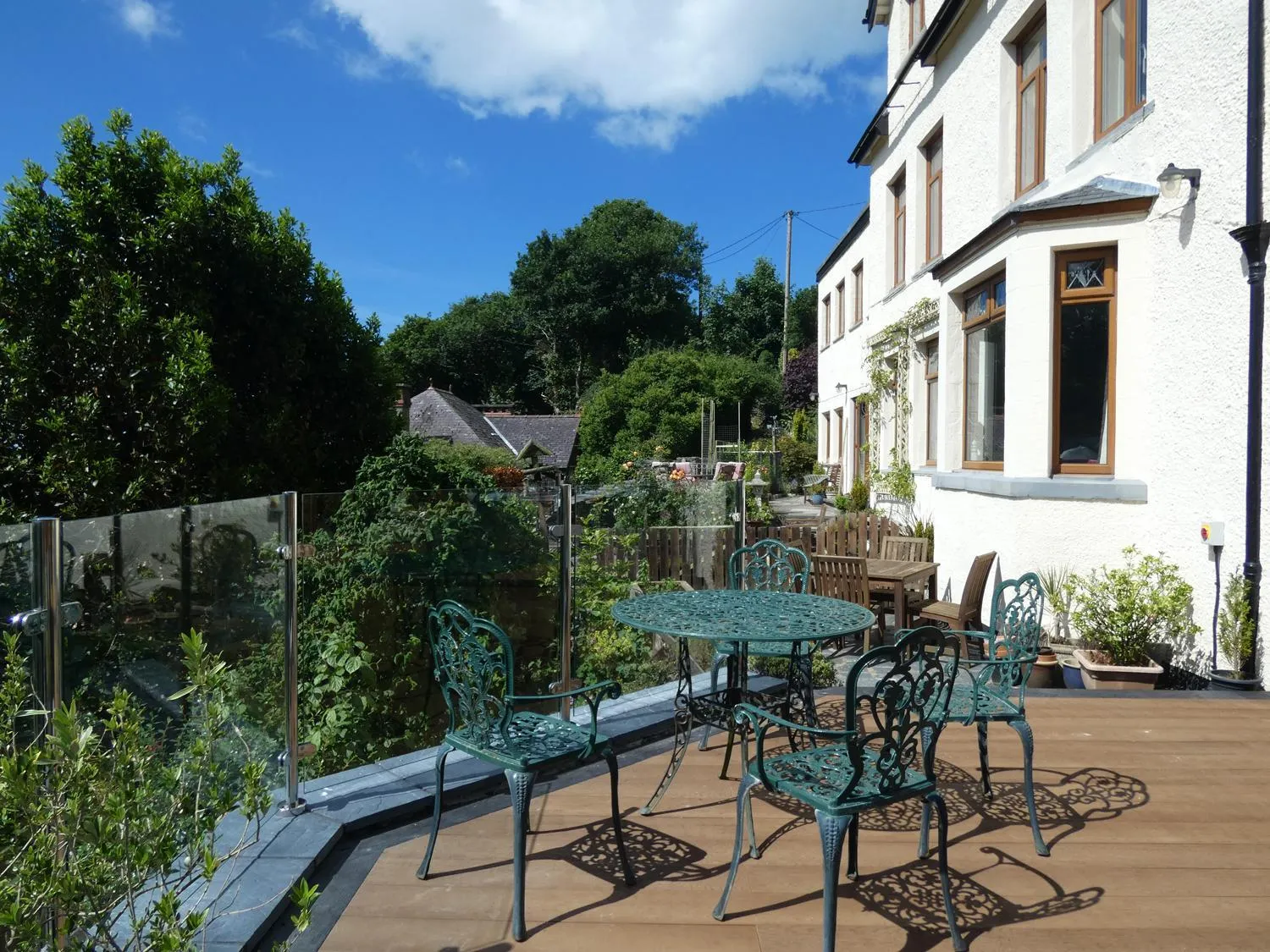 Patio in Bryn Melyn Apartments