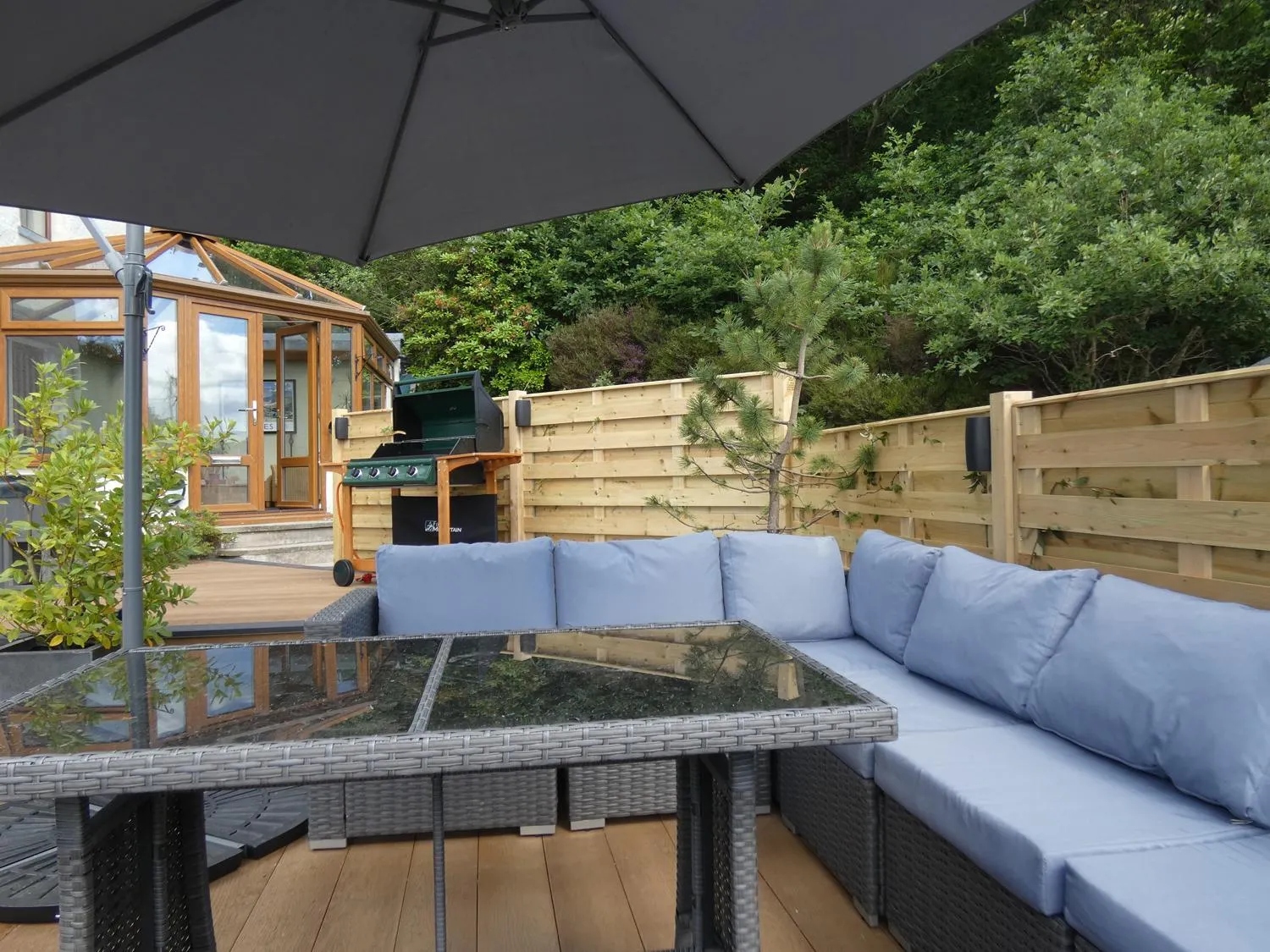 Patio in Bryn Melyn Apartments