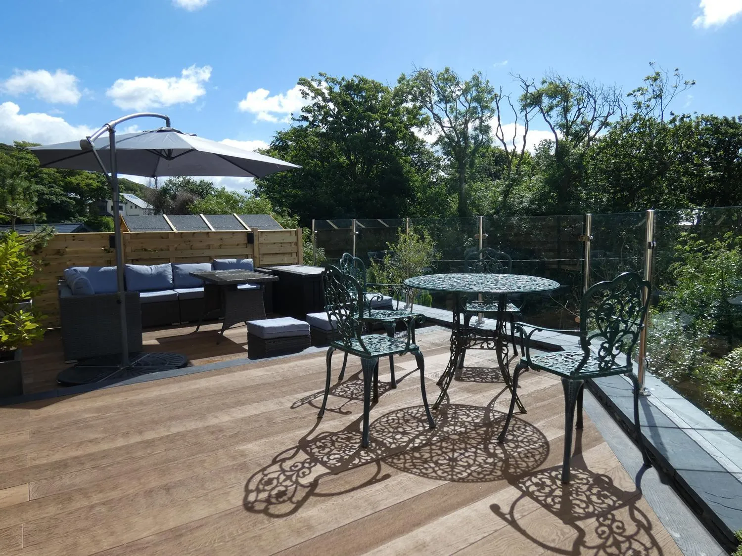 Patio in Bryn Melyn Apartments