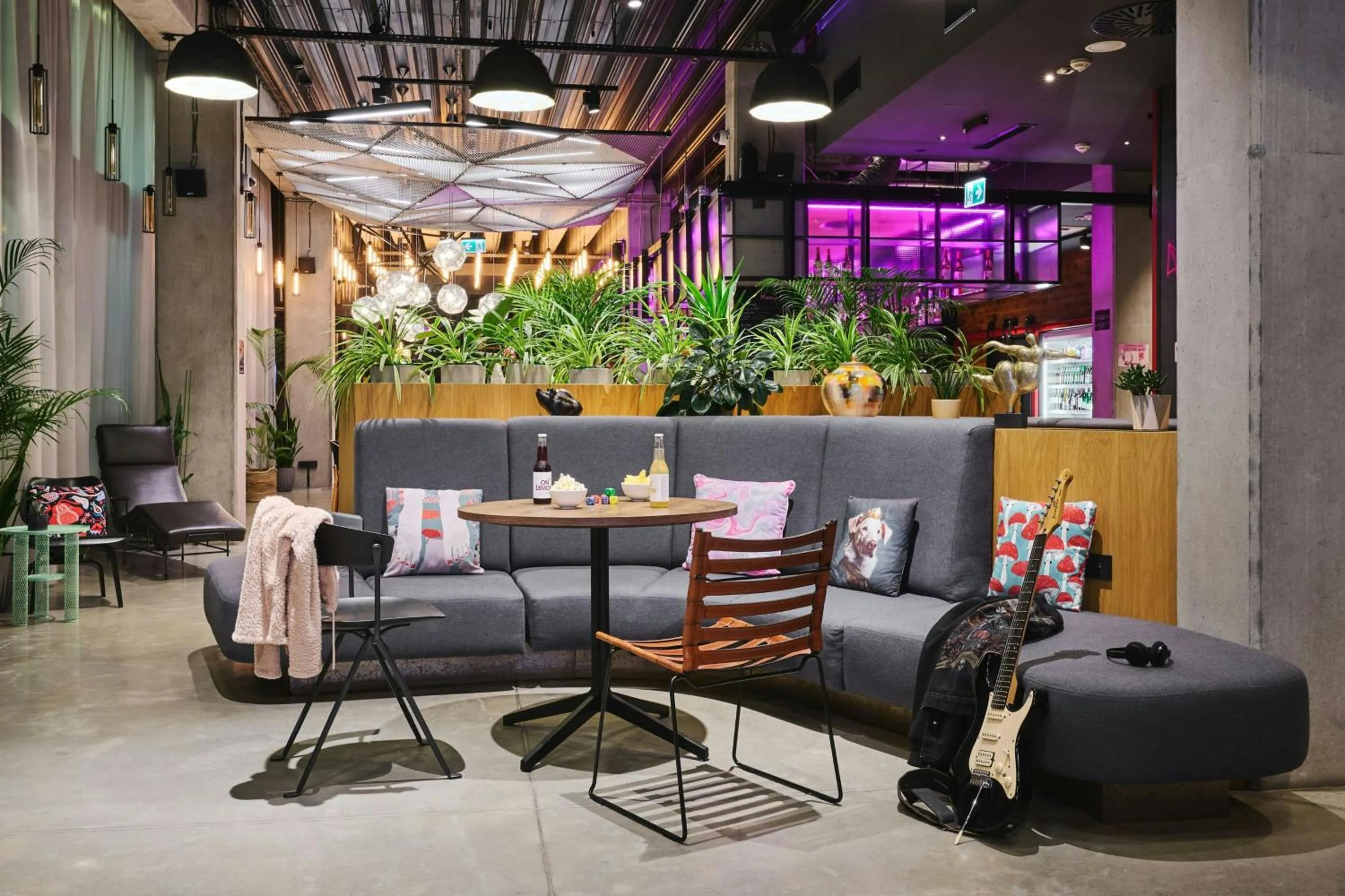 Lobby or reception in Moxy Katowice Airport
