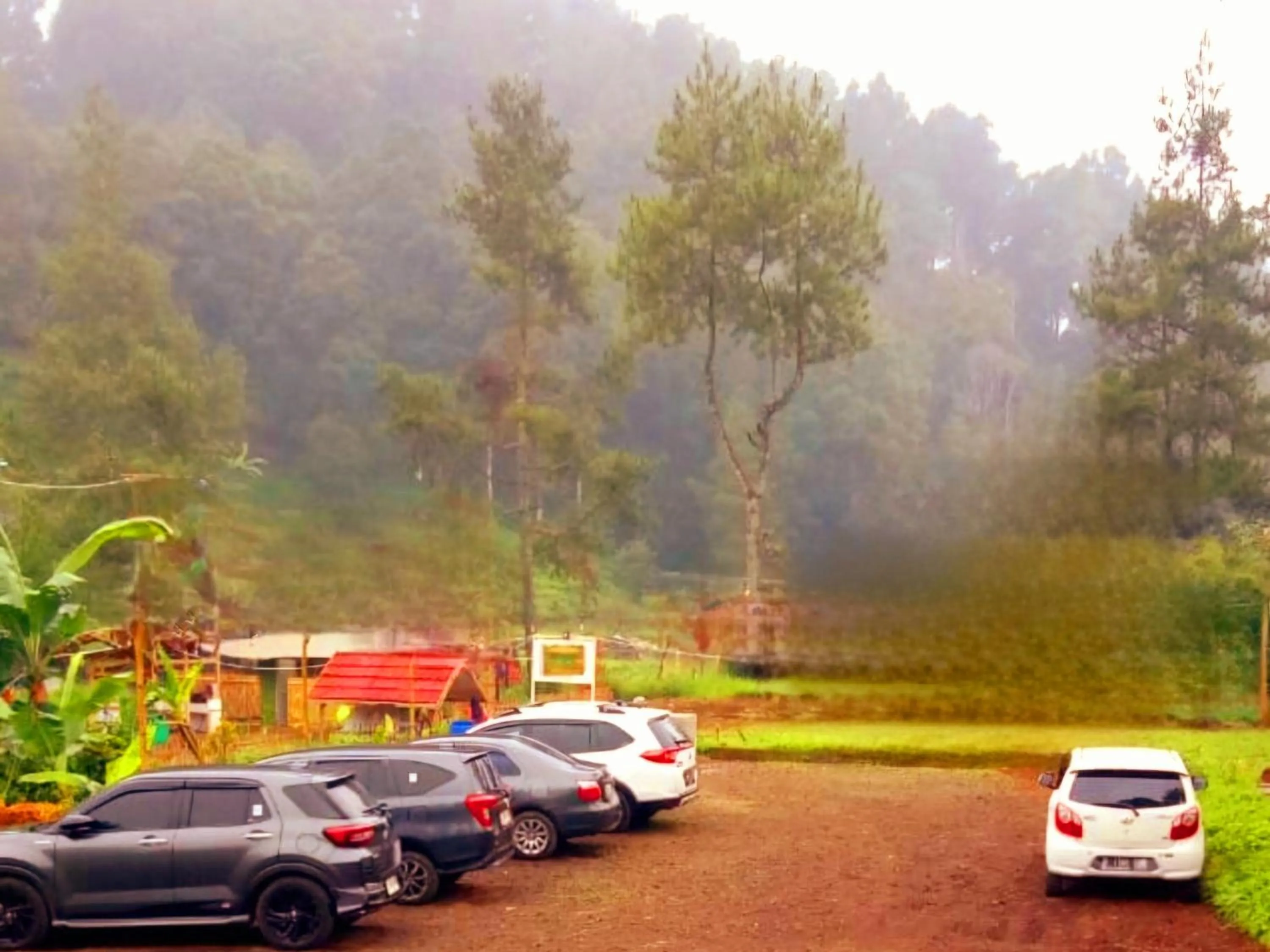 Parking in Ciwidey Jungle Camp & Villa