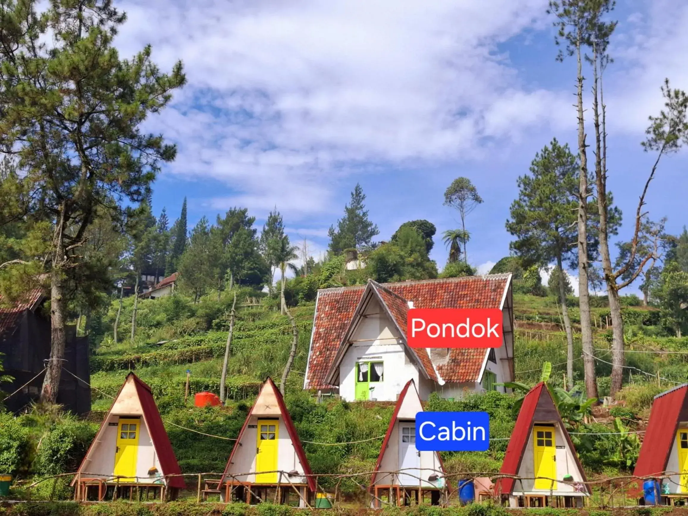 Property building in Ciwidey Jungle Camp & Villa Property building in Ciwidey Jungle Camp & Villa