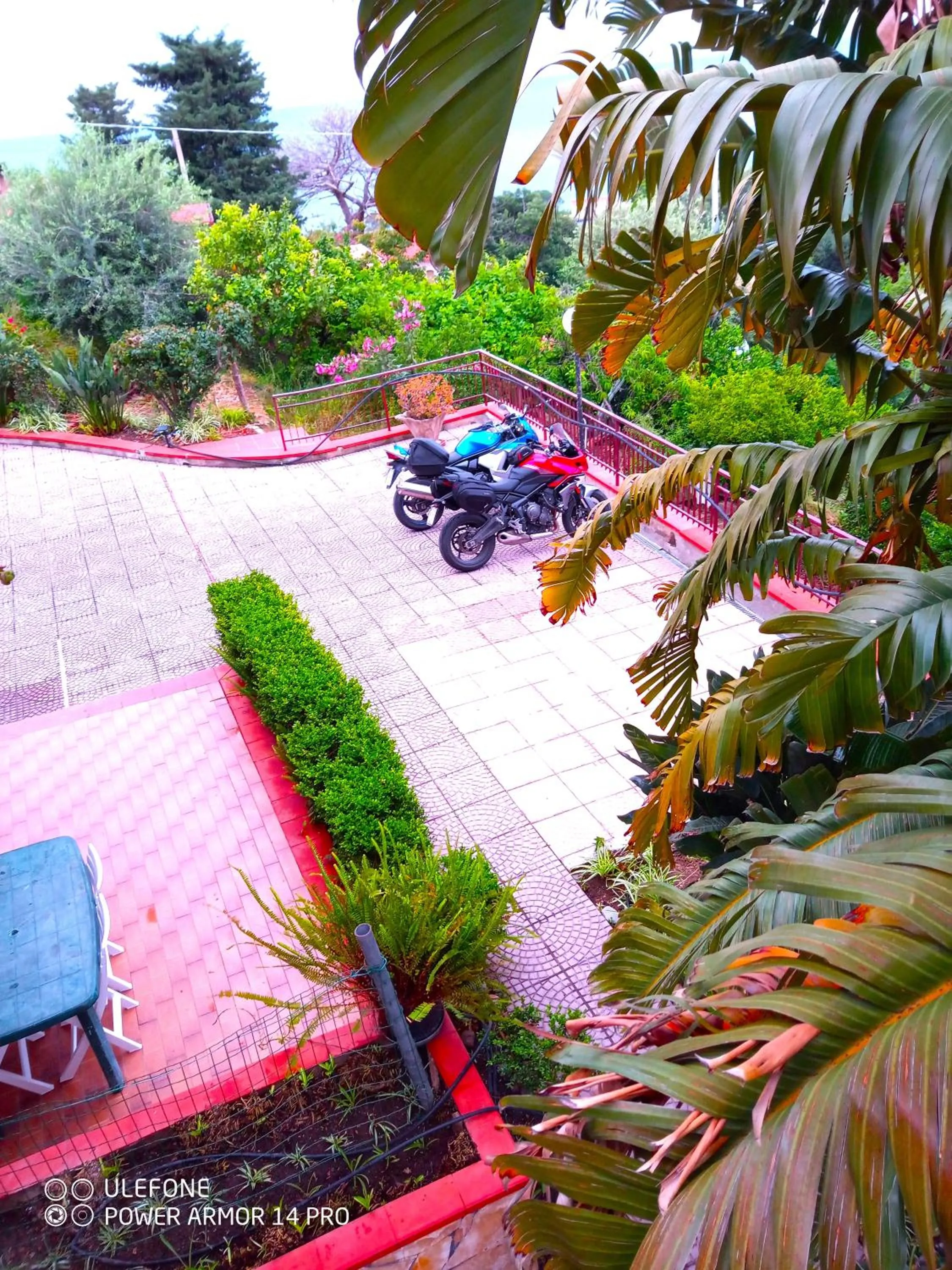 Parking in Stanza in Villa con giardino vista mare