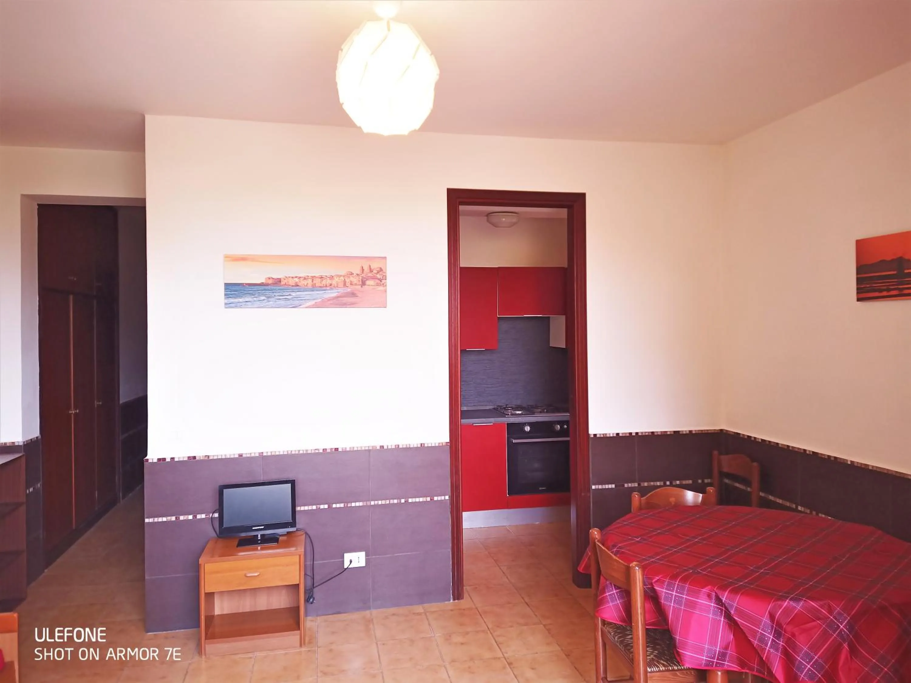 Living room in Stanza in Villa con giardino vista mare