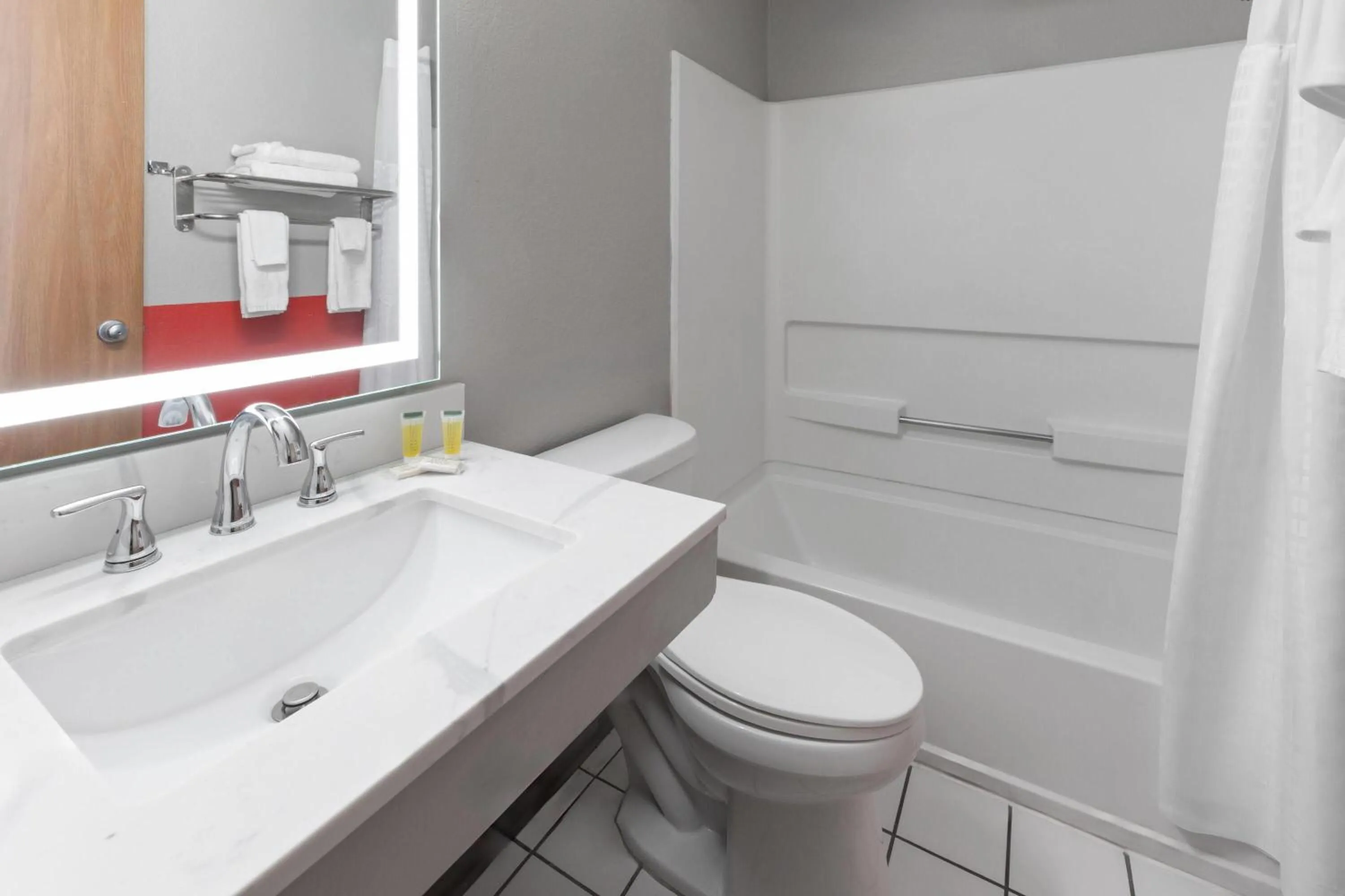 Bathroom in Super 8 by Wyndham Kent/Akron Area