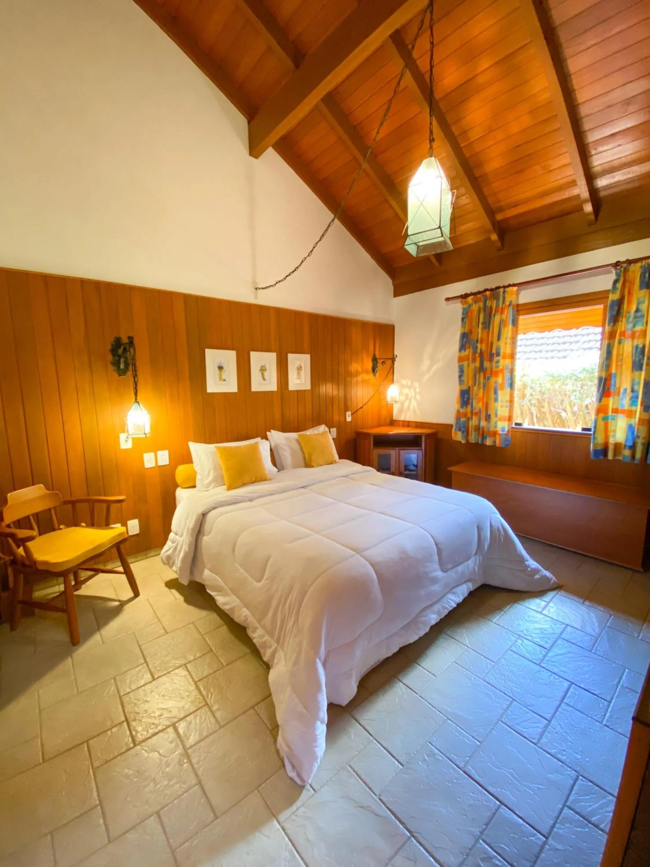 Bed in Pousada O Cantinho da Raposa