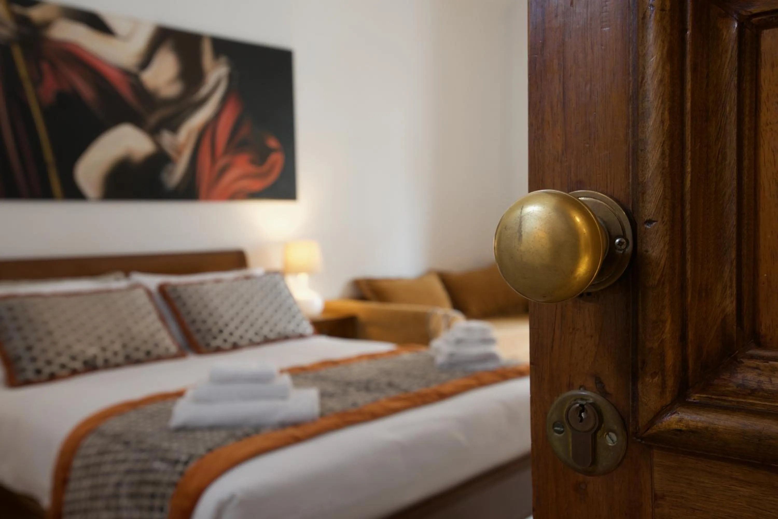 Bed in St. Peter' Six Rooms & Suites